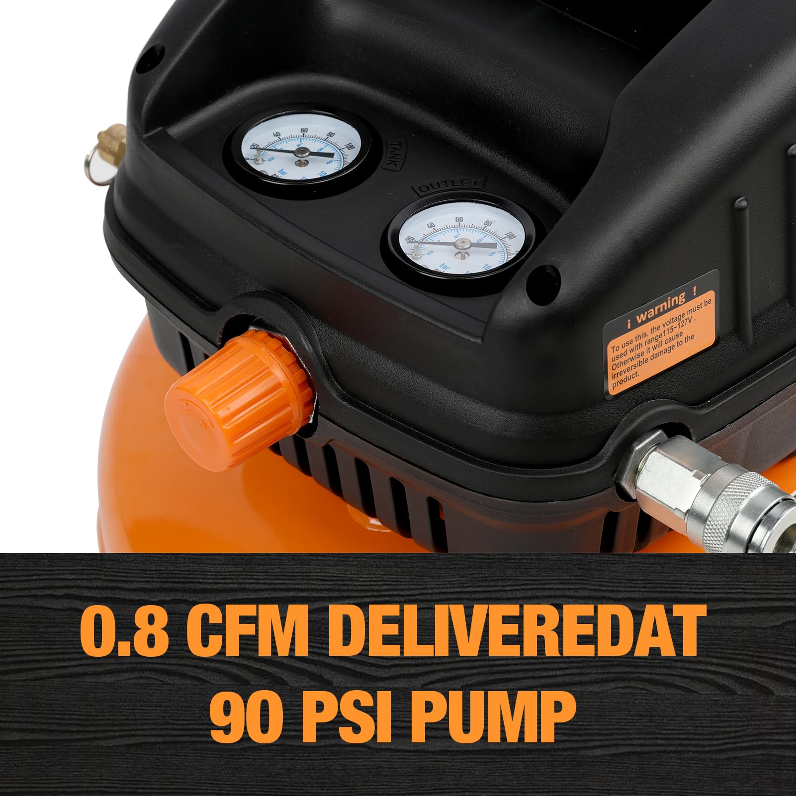 Fornax Pancake Air Compressor, 3 Gallon, 110 Psi Portable Air Compressor, Oil Free