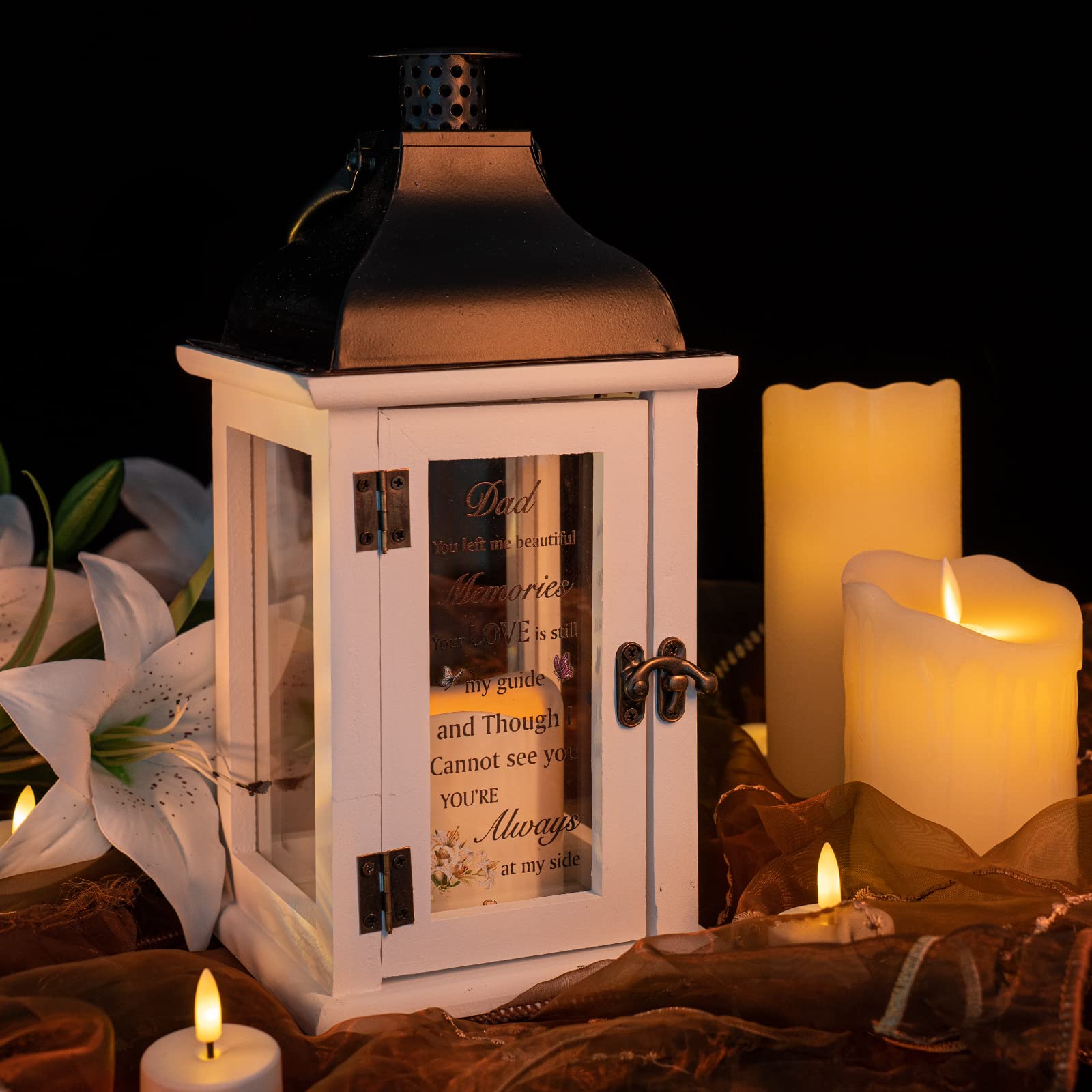 Memorial Lantern   Bereavement Sympathy Gifts For Loss Of Father Memorial Gifts For Loss Of Father Thoughtful Funeral Gifts For