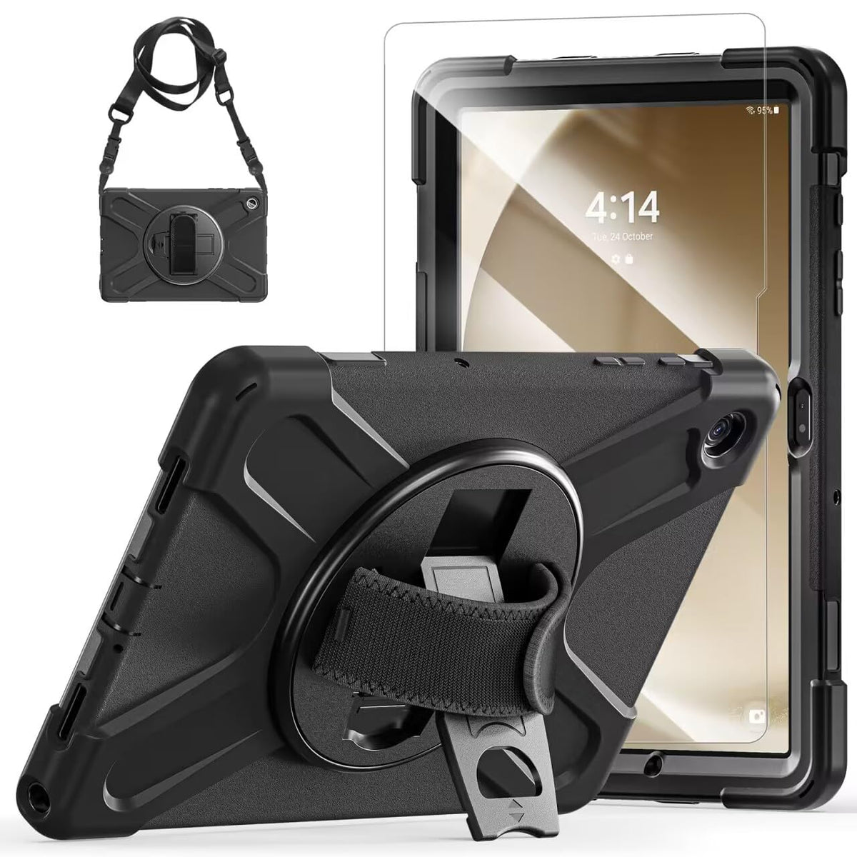 Tsqqst For Samsung Galaxy Tab A9+ Plus Case 11 Inch 2023 (Sm X210/X216/X218) With Screen Protector | Heavy Duty Shockproof Kids 