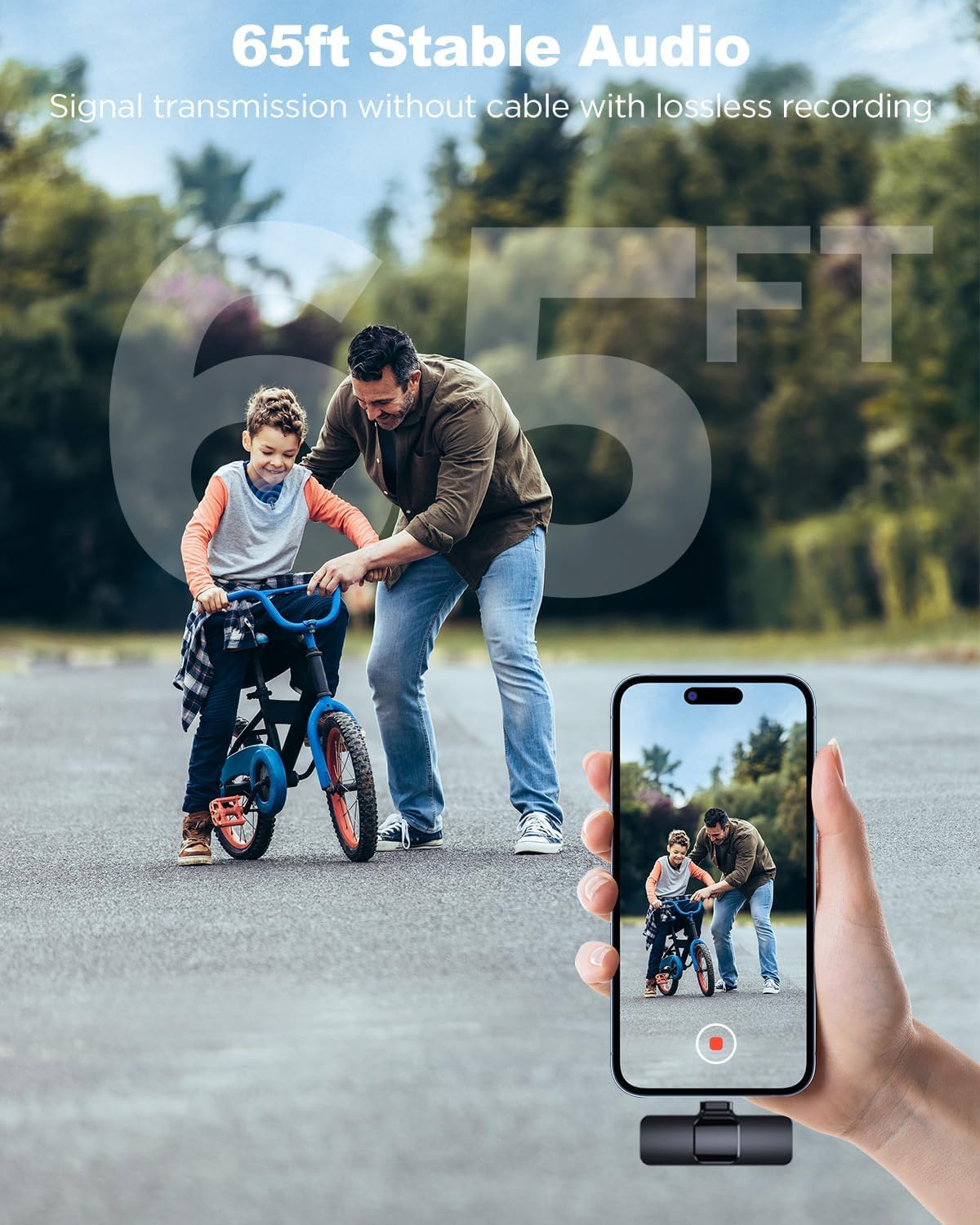 Ejcc 2 Pack Wireless Microphone For Iphone 15 Series,Ipad,Android, Usb C Wireless Clip On Microphones For Iphone Video Recording