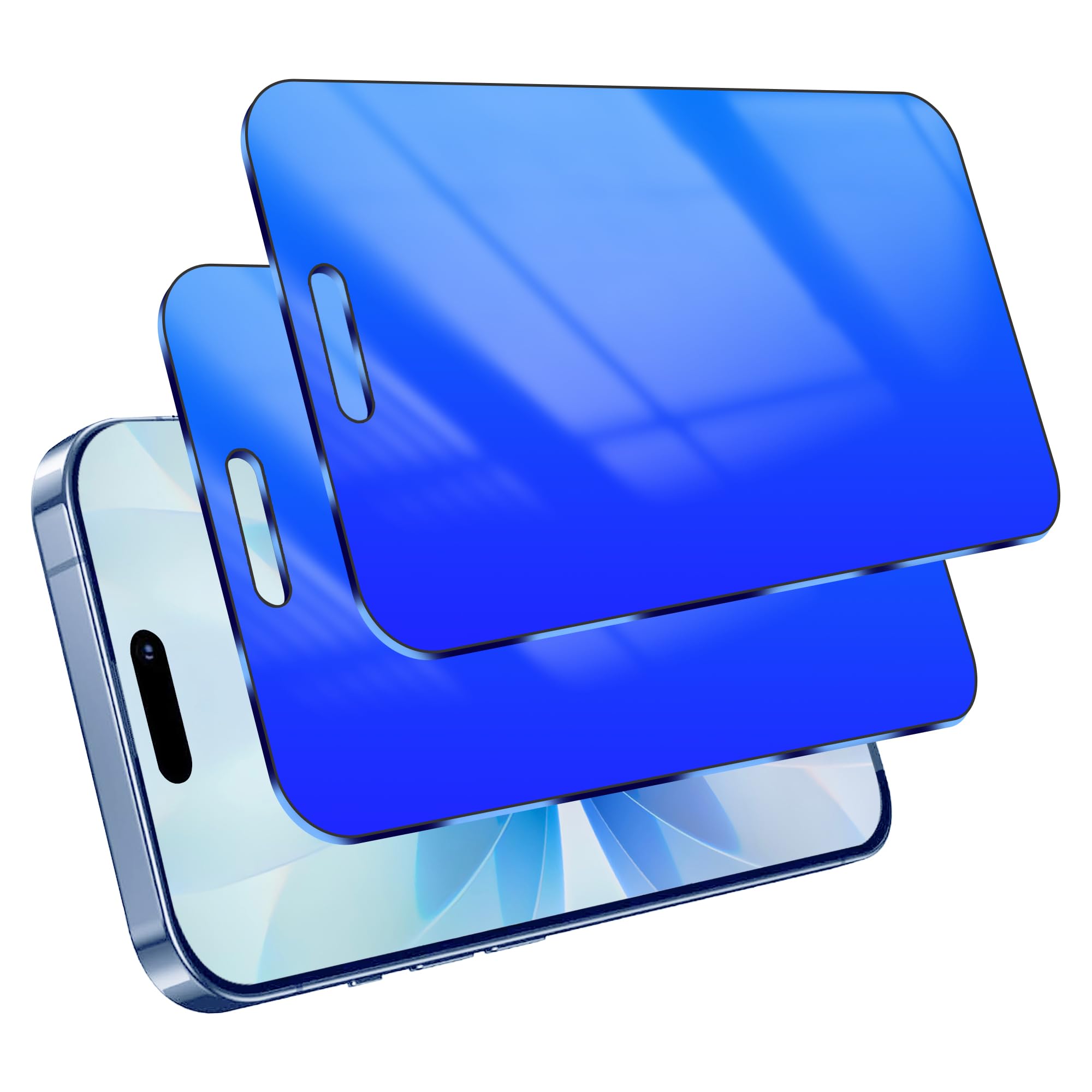 Westillux 2 Pack Privacy Screen Protector for iPhone 17 Gradient Colorful Anti-Spy Tempered Glass for iPhone17 25 Anti Blue Ligh