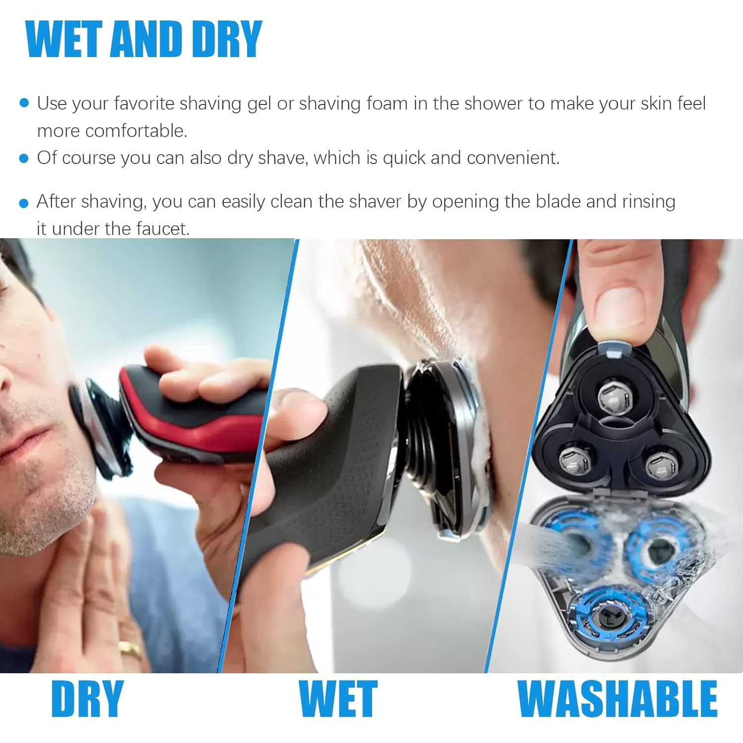 Sh60 Replacement Heads Compatible With Philips Norelco 6000 Replacement Blades For Norelco Series 6000 Replacement Heads For Phi