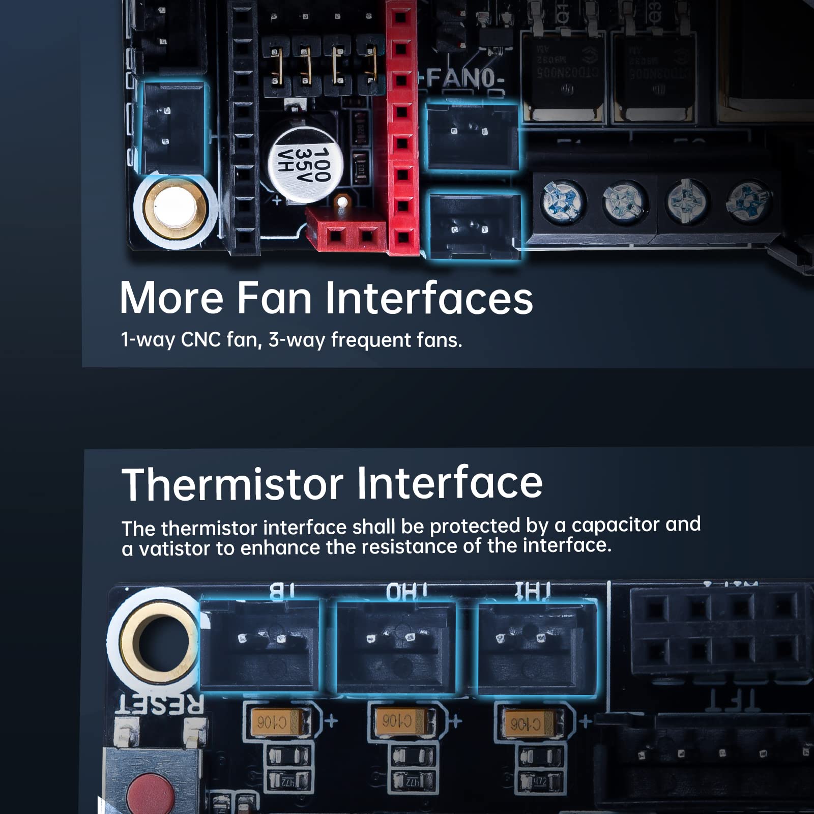 Bigtreetech Skr V1.4 Turbo Control Board 32Bit For 3D Printer Compatible With Tft35 E3 V3.0.1/Tft70 Touch Screen Support Tmc2209