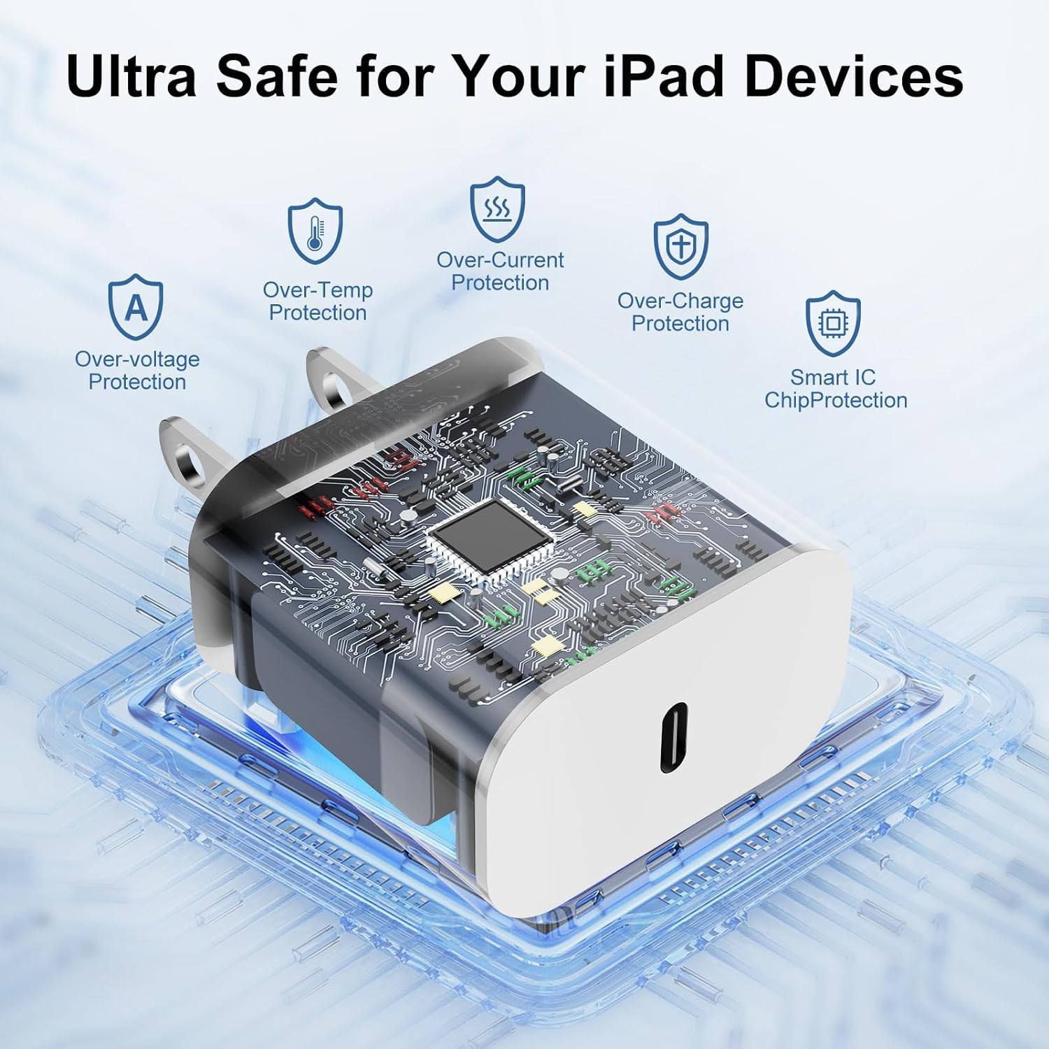 Susnwere Genuine 20W Usb C Charger Block For Extra Long For Iphone 15 16 Charger 10Ft,2 Pack Authentic 20W Fast Wall Charger For