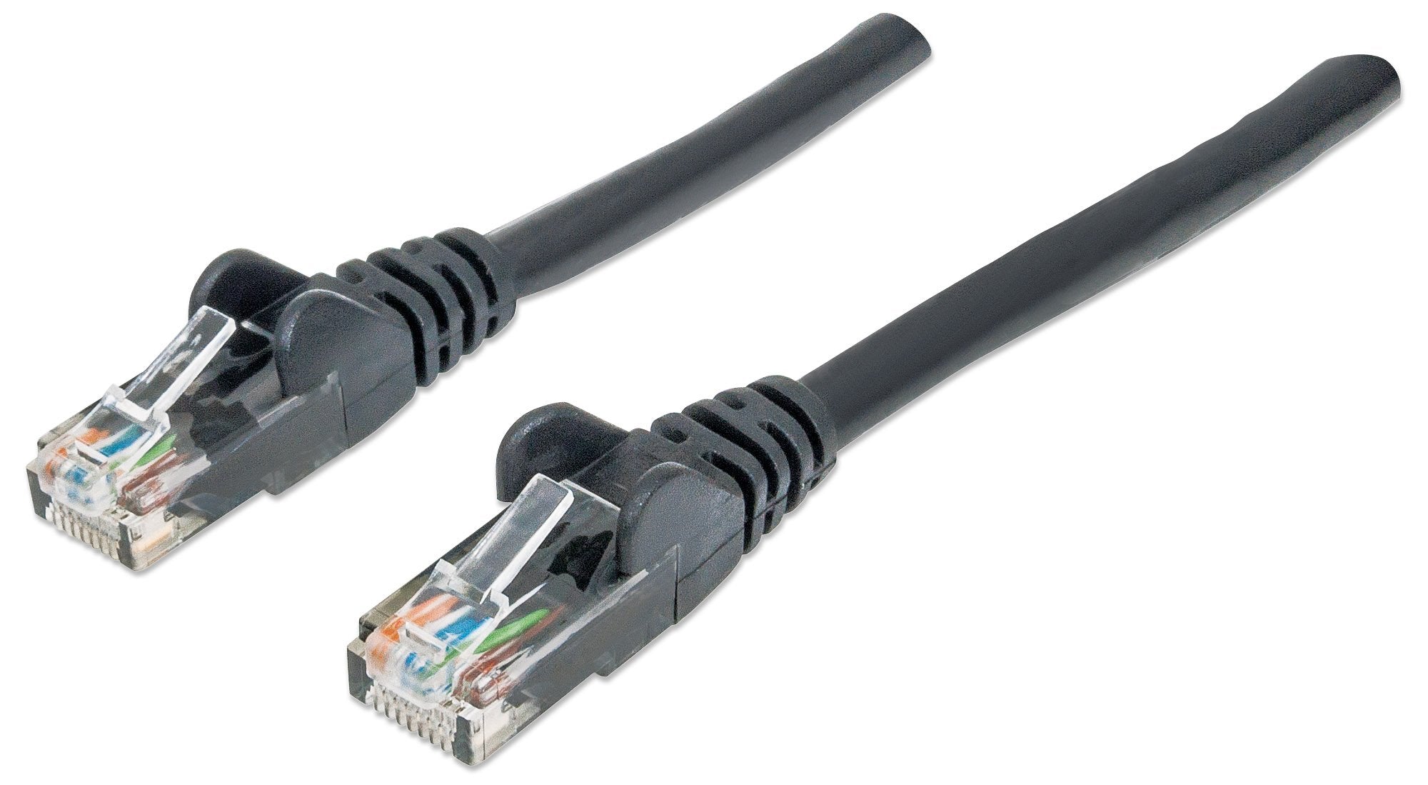 Intellinet Patch Cable Cat6 Black 0.5Ft Snagless Boot