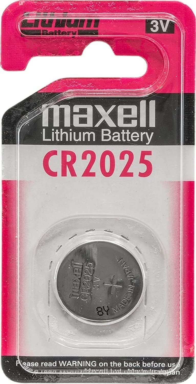2 Maxell Cr2025 3 Volt Lithium Batteries (2 Batteries) Hologram Package Exp: 2020