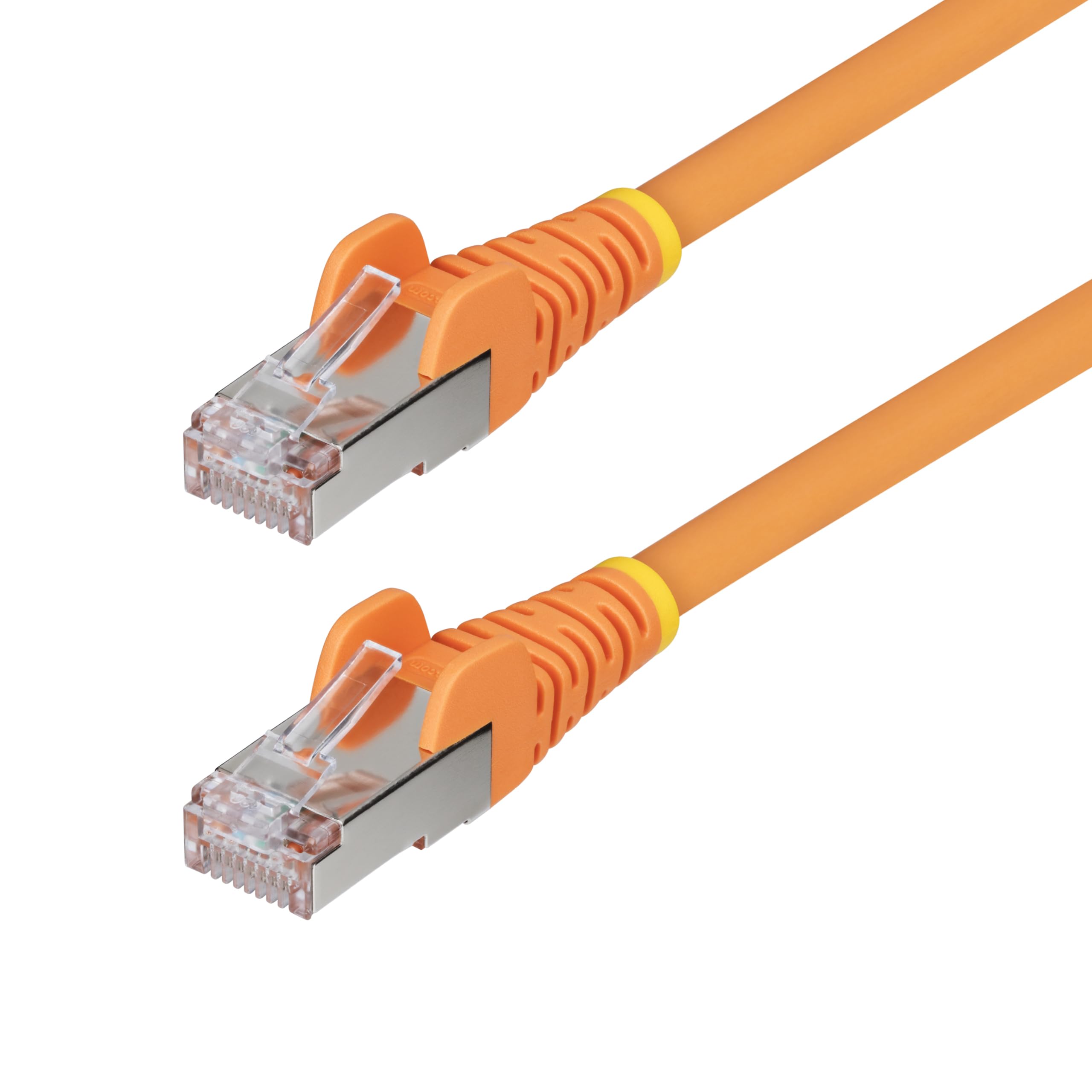 25Ft Orange Cat6A Ethernet Cable, Snagless Rj45, 10G, 100W Poe, S/Ftp, Lszh, 27A