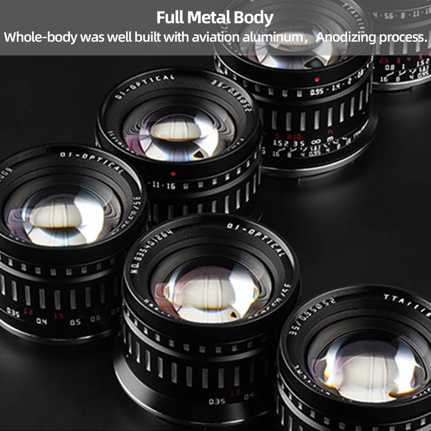 Ttartisan 35Mm F0.95 Large Aperture Manual Lens, Compatible Aps C Mirrorless Camera Rf Mount Eos R Rp R5 R5C R6 R6Ii, And R7 R10