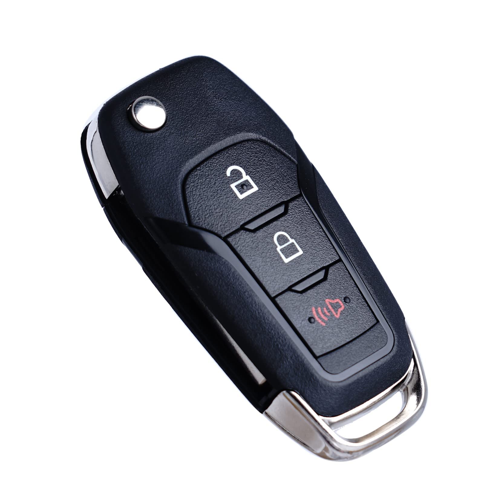 Flip Key Fob Replacement Compatible For Ford F-150 F-250 F-350 2015 2016 2017 2018 2019 2020 2022 Explorer (2016-2022) F-350 F-4