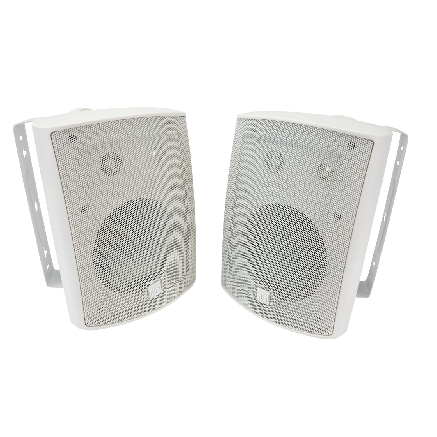 Dual Electronics Lu63Pw 6.5'' 3 Way High Performance Outdoor Indoor Speakers | Effortless Set Up | Home, Pool, Patio, Garage Use