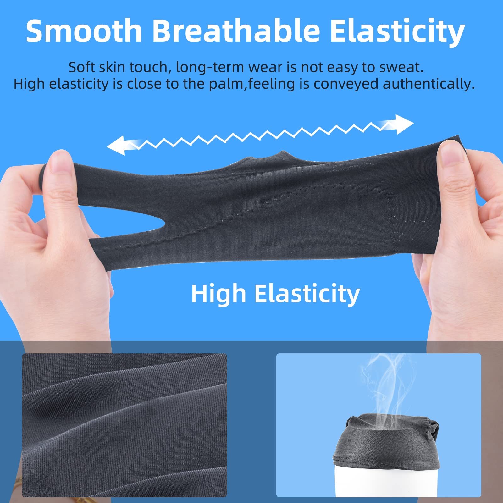 [Palm Rejection] Artist Drawing Glove 4 Pack Ipad Gloves For Touch Screen Pc Graphics Tablet Left And Right Hand 3 Layers Paddin