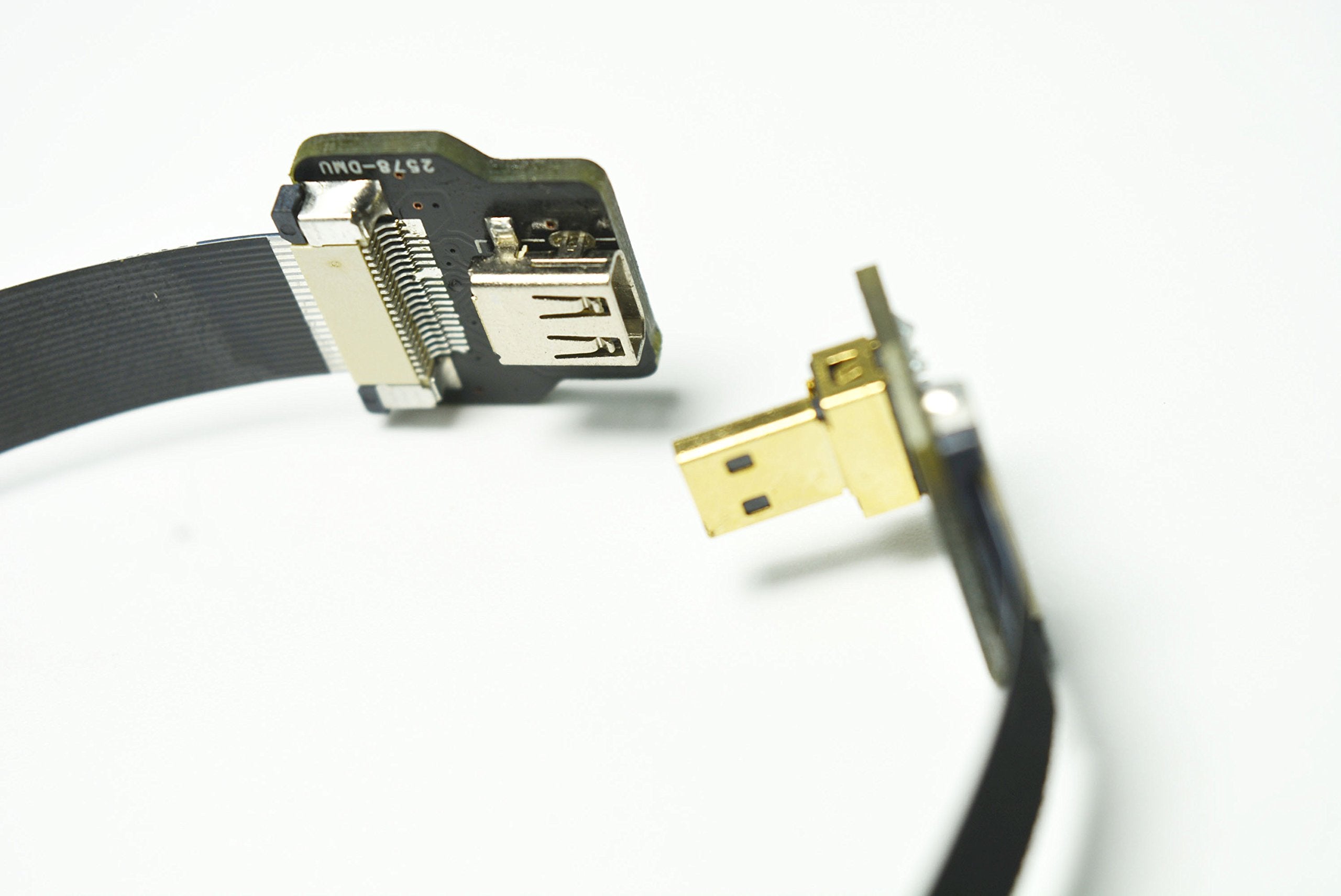 Permanent Fpv Hdmi Cable Micro Hdmi Male 90 Degree To Micro Hdmi Female Compatible With Gopro Sony A7Rii A7Sii A9 A6300 A6500(Re