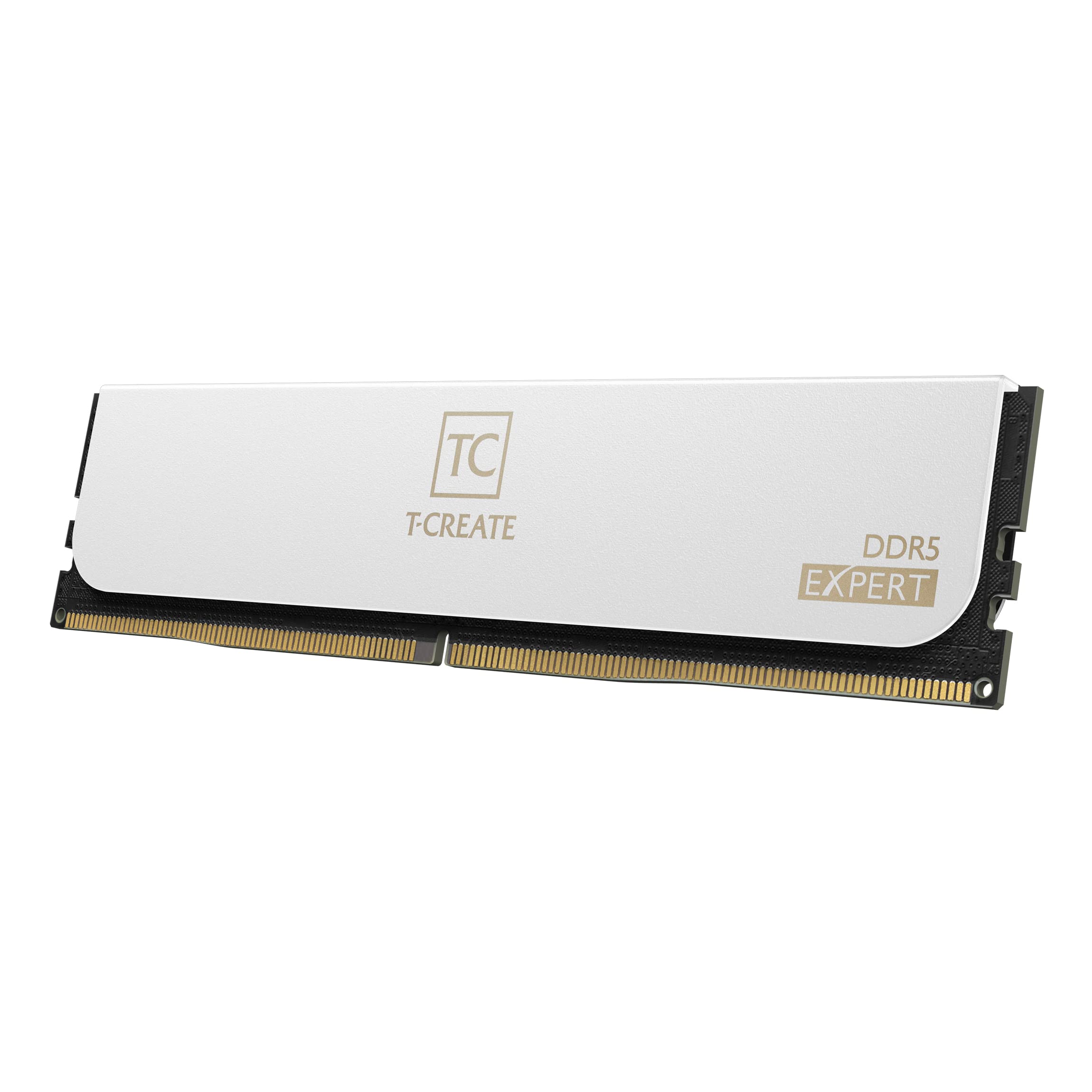Teamgroup T Create Expert Overclocking 10L Ddr5 48Gb Kit (2 X 24Gb) 6400Mhz (Pc5 51200) Cl32 M Die Desktop Memory Module Ram Whi