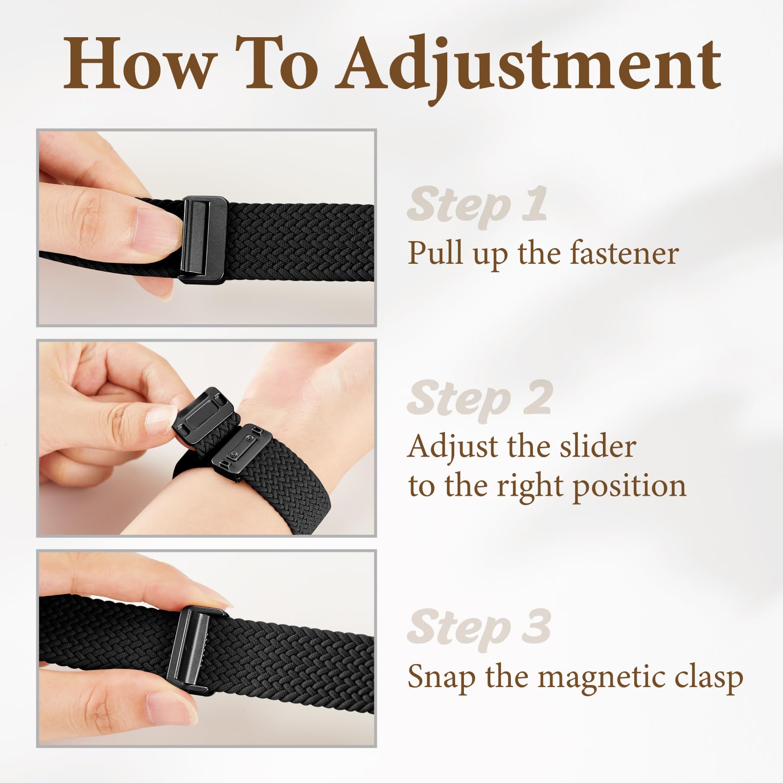 Braided Stretchy Bands With Magnetic Clasp Compatible For Apple Watch Band 38Mm 40Mm 41Mm 42Mm 44Mm 45Mm 46Mm 49Mm Women Men, So