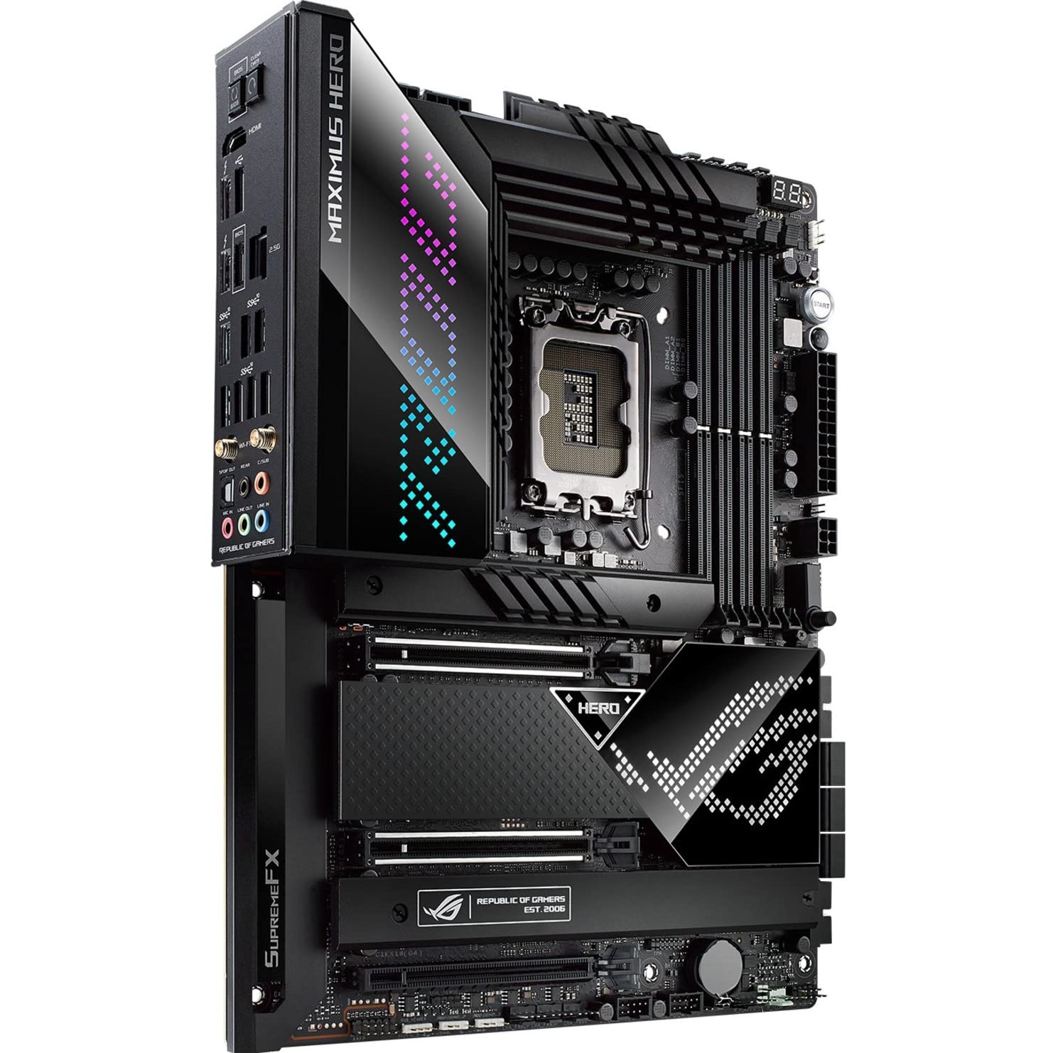 Asus Rog Maximus Z690 Hero Wifi 6E Atx Gaming Motherboard With Pcie 5.0, Ddr5, 20+1 Power Stages, Thunderbolt 4, 5Xm.2