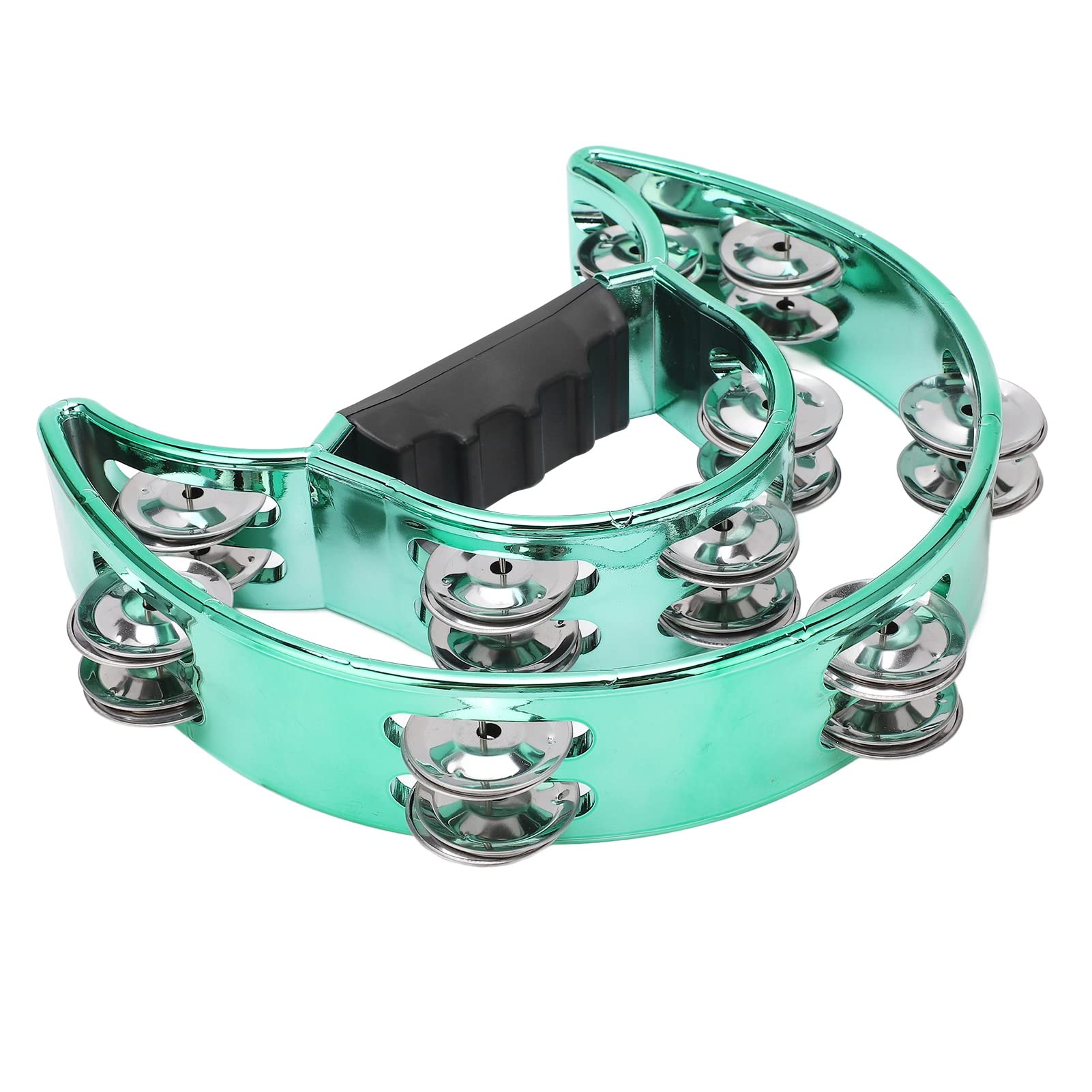 Hand Tambourine, Double Row Percussion Drum Multifunctional Non Slip Edges Easy To Operate Lightweight for Concerts for Festival