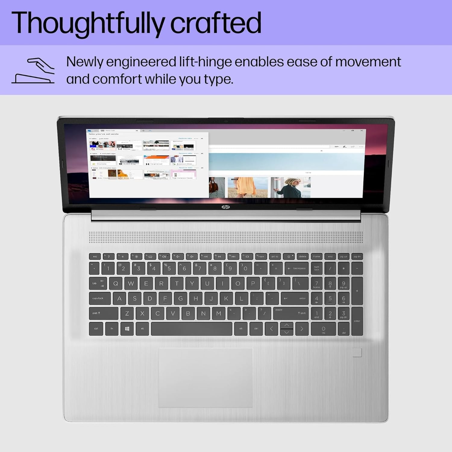 Hp 17.3'' Fhd Laptop, Intel 8-Cores I3-N305 Processor, 16Gb Ram 512Gb Pcie Ssd, Fingerprint Reader, Bluetooth 5.3, Wi-Fi 6, Hdmi