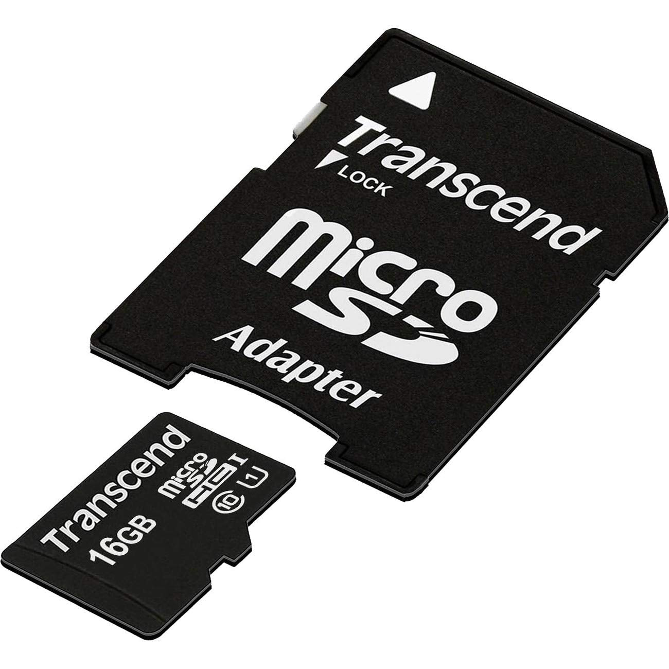 Transcend MF TS16GUSDU1 16GB microSD w  adapter U1 Bulk Pack