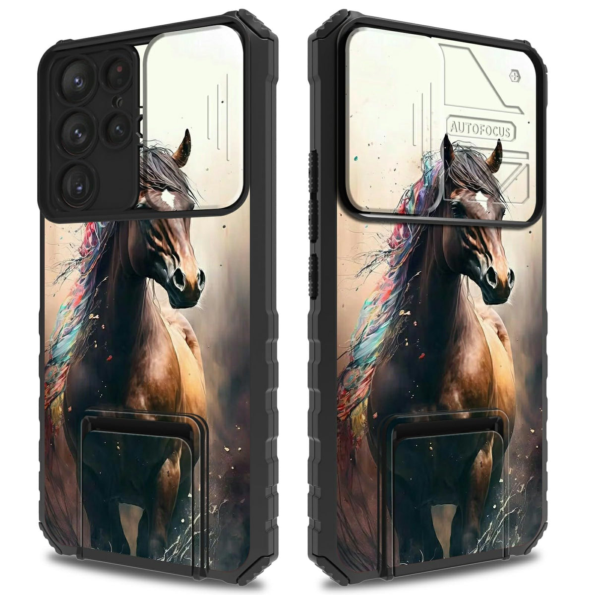 Bfserobj For Samsung Galaxy S24 Ultra Case With Kickstand And Camera Cover Dual Layer Hard Pc + Soft Tpu Shock Proof Protective 