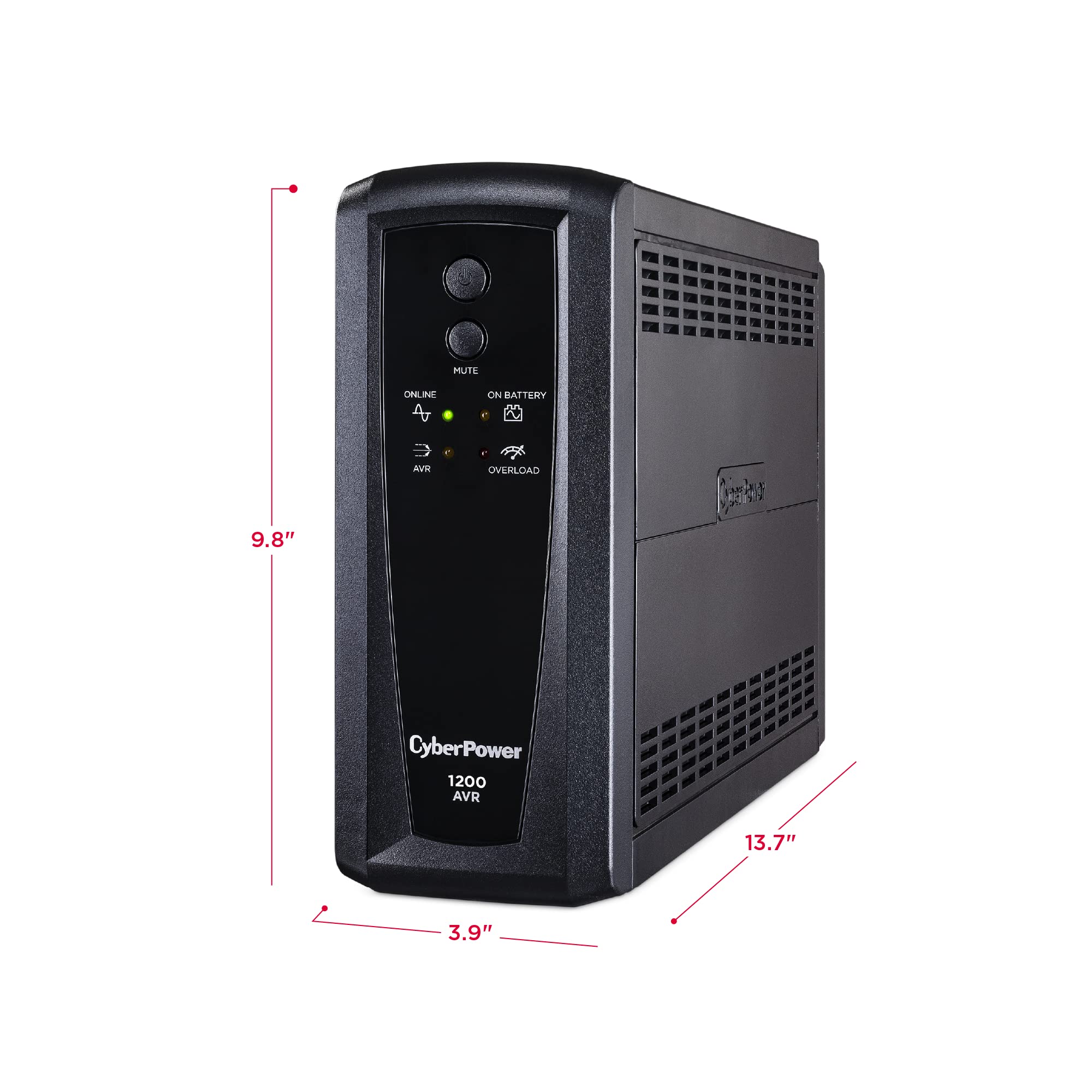 Cyberpower Cp1200Avr Avr Ups System, 1200Va/720W, 10 Outlets, Mini Tower