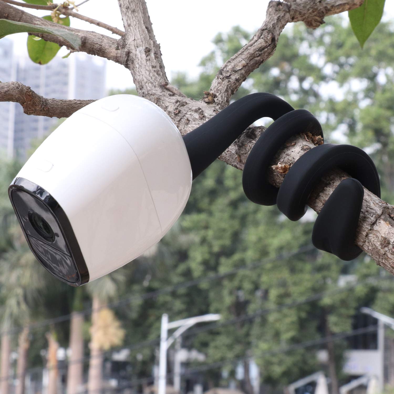 Uogw 2 Pack Flexible Twist Mount Compatible With Arlo Pro 4,Pro 3,Pro 2,Arlo Ultra,Arlo Pro,Arlo Baby,Arlo Go,Arlo Wall Mount Bracket,Attach Your Arlo Camera Wherever You Like Without Any Tools Black