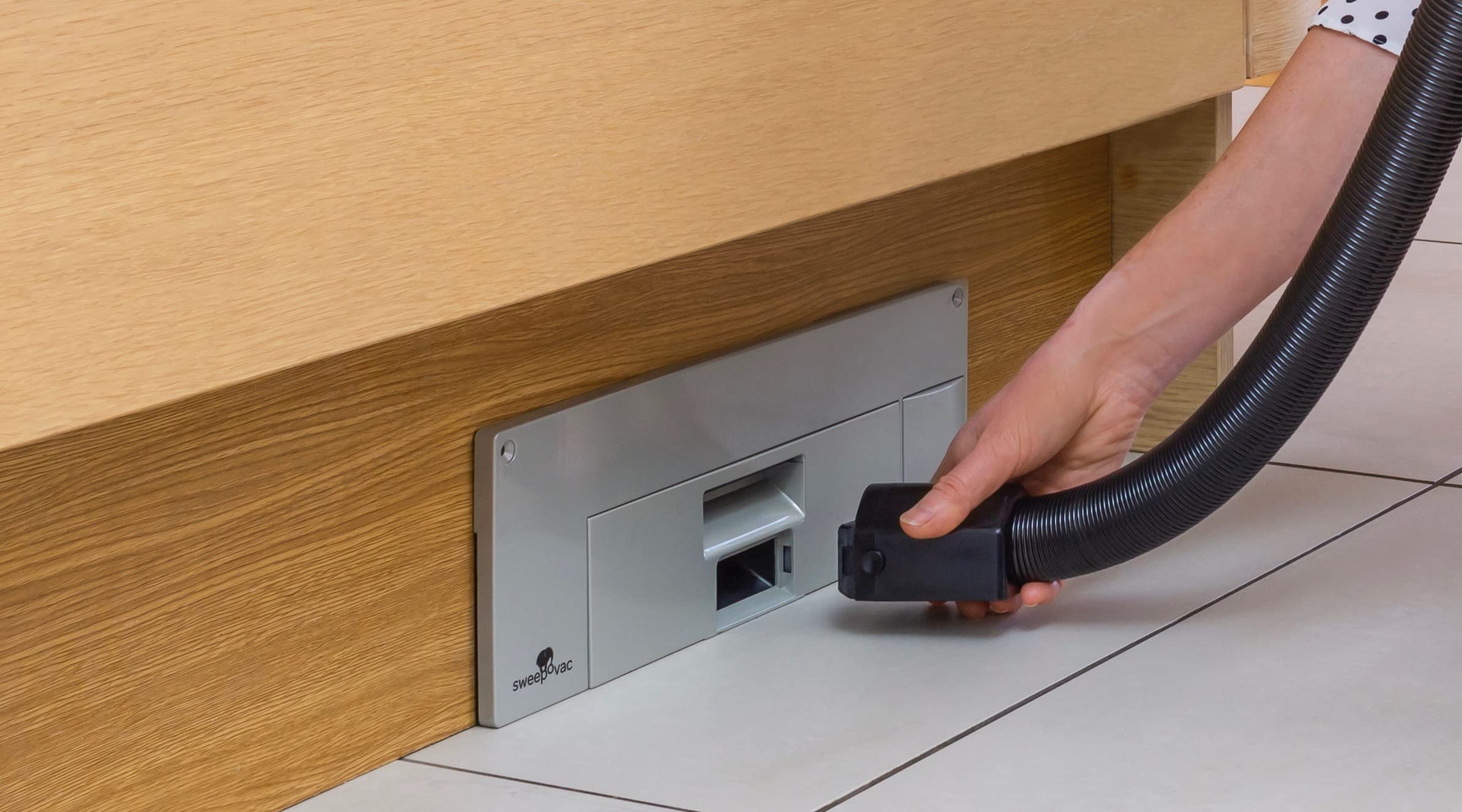 Sweepovac Big Kick Under Counter Kitchen Vacuum, Silver