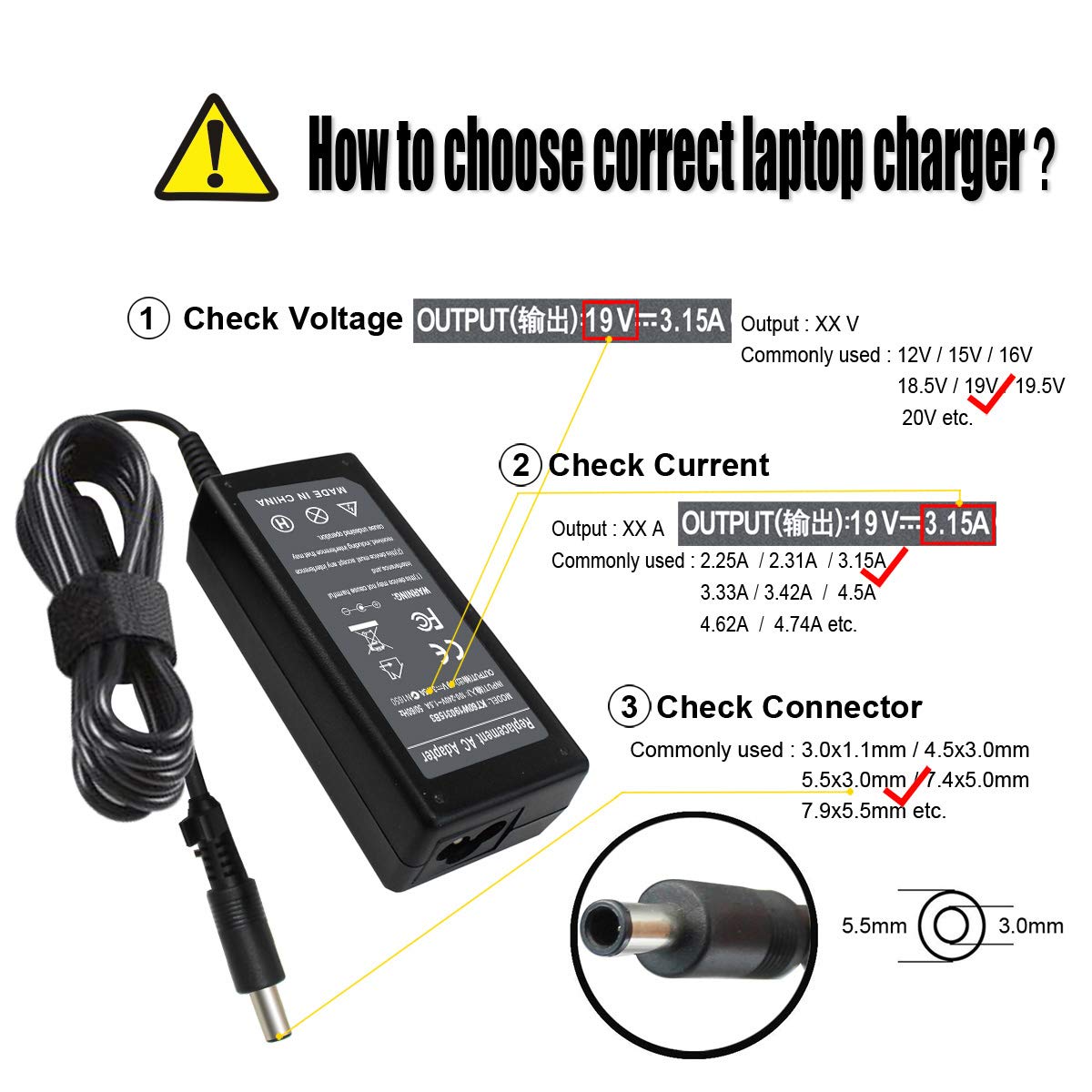 60W 19V 3.15A Ac Charger For Samsung R730 R430 R480 R580 Rv511 Rv520 Np Qx410 Np305V5A Np350V5C Np300V5A Np510R5E Np470R5E Ad 60