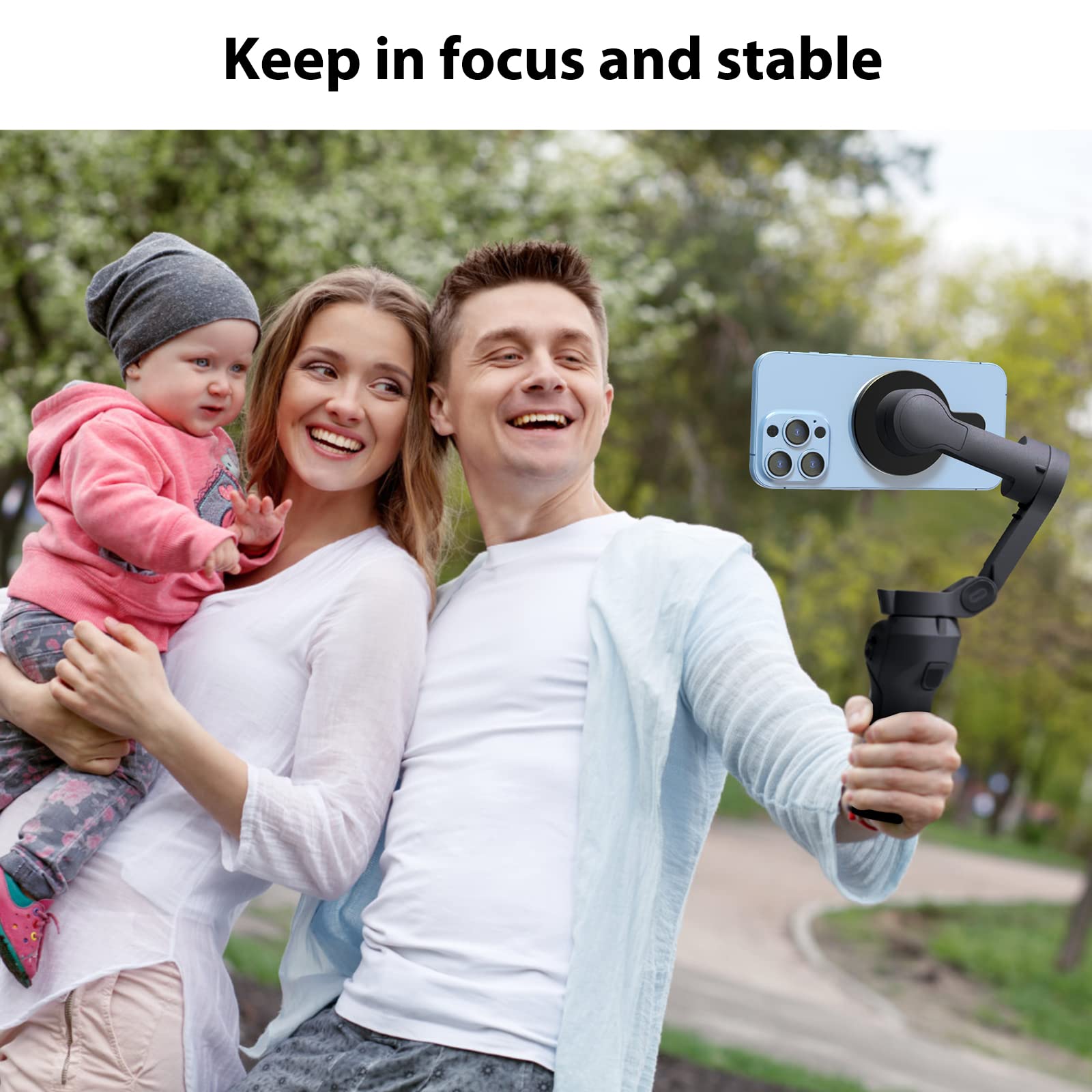 Aerbeis For Dji Om 6 Magsafe Adapter Clamp, Compatible With Gimbal Stabilizer Dji Osmo Mobile 6, Also Fits For Dji Om 5 4 Se