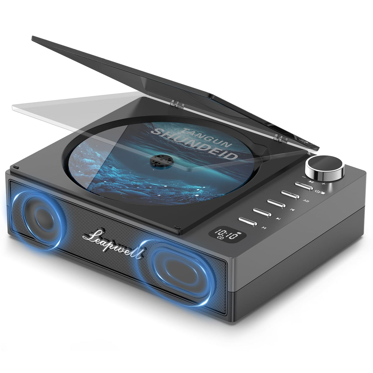 Cd Player Portable, Leapwell Portable Cd Player With Speakers Bluetooth Rechargeable, Small Compact Retro Cd Players For Home, P