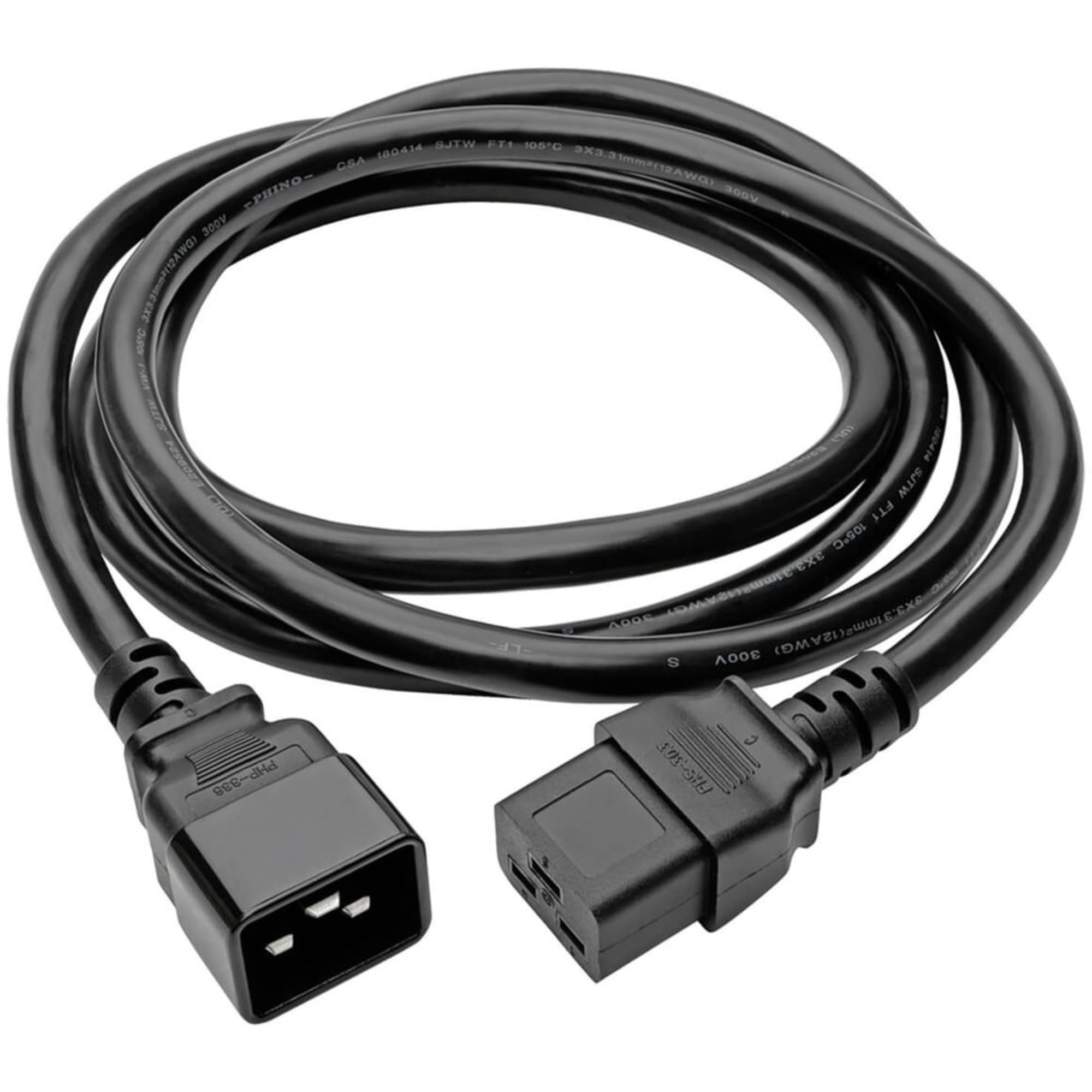 Tripp Lite Heavy Duty Computer Power Extension Cord For Servers And Computers 20A, 12Awg (Iec 320 C19 To Iec 320 C20) 6 Ft.(P036