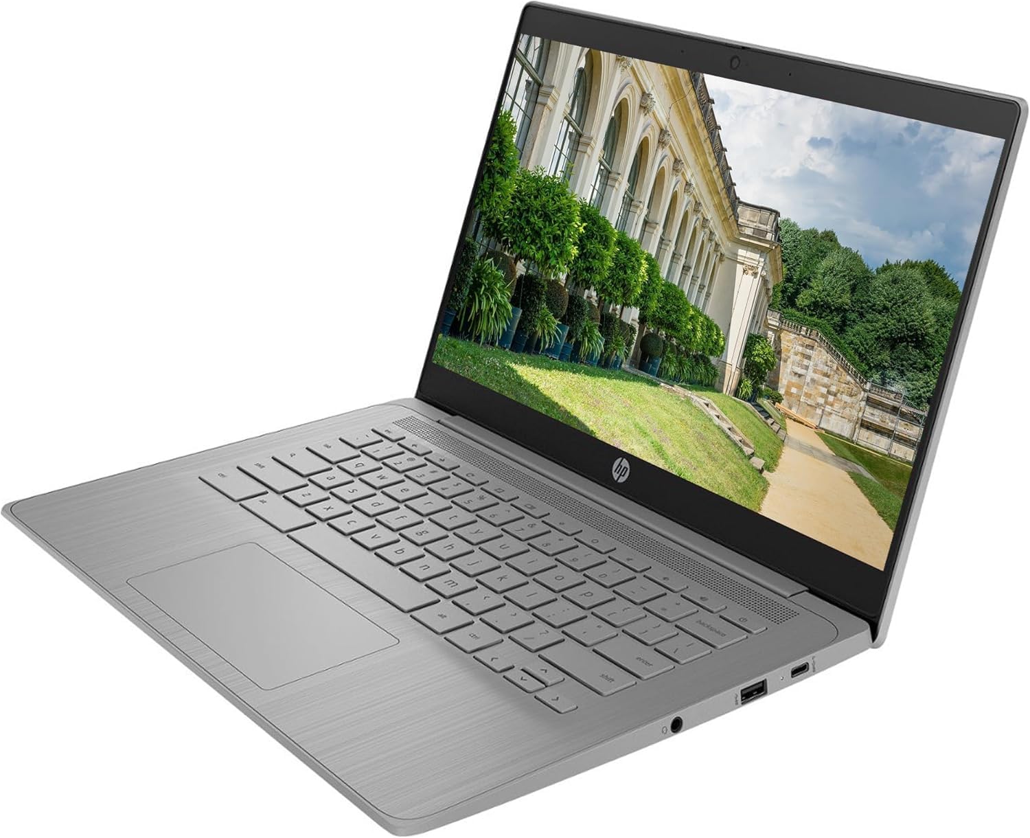 Hp Chromebook With Gemini Ai Chrome Os | 14'' Hd Display Computer | 4Gb Ram | 128Gb(64Gb Emmc+64Gb Card) & 128Gb Portable Ssd |