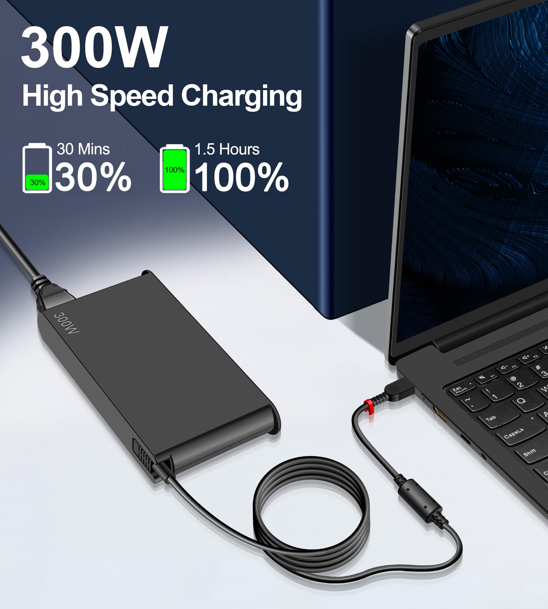 300W 20V 15A Legion Charger For Lenovo Legion Pro 7 7I 5 5I Y720 Y740, Thinkpad R7000P R9000P Y9000K 9000K Compatible With Adl30