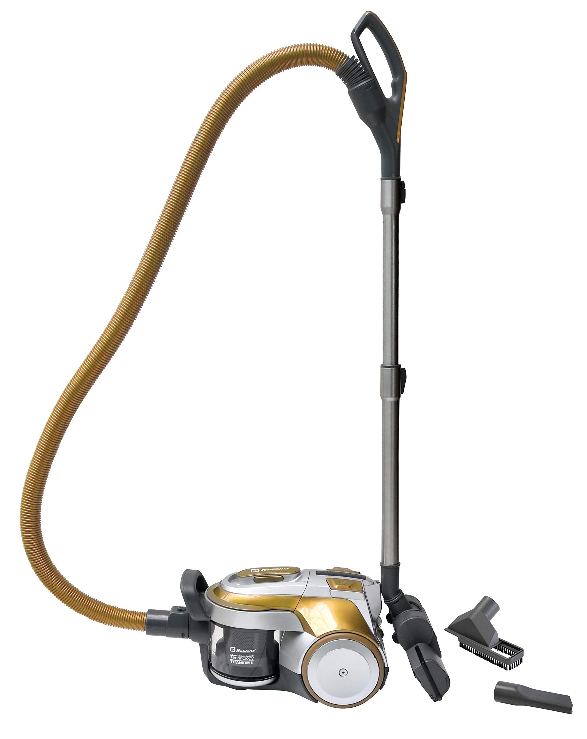 Koblenz Pv 1800 Titanium Ii Bagless Canister Vacuum, One Size, Gold