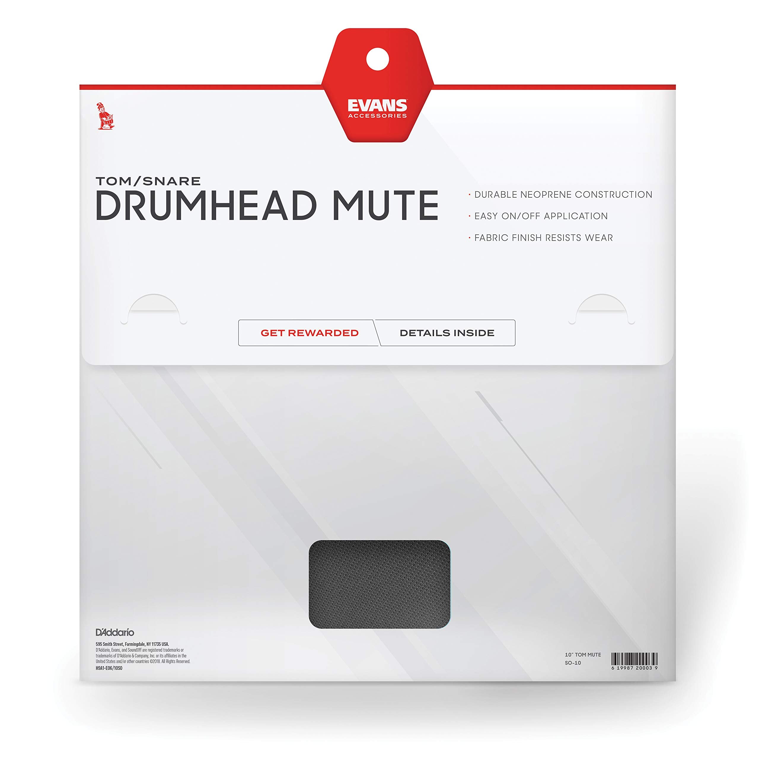 Evans Soundoff Drum Mute Pads   Drum Pads For Acoustic Drum Sets   Drum Mutes Pack   For Toms Or Snares   Great For Silencing Dr