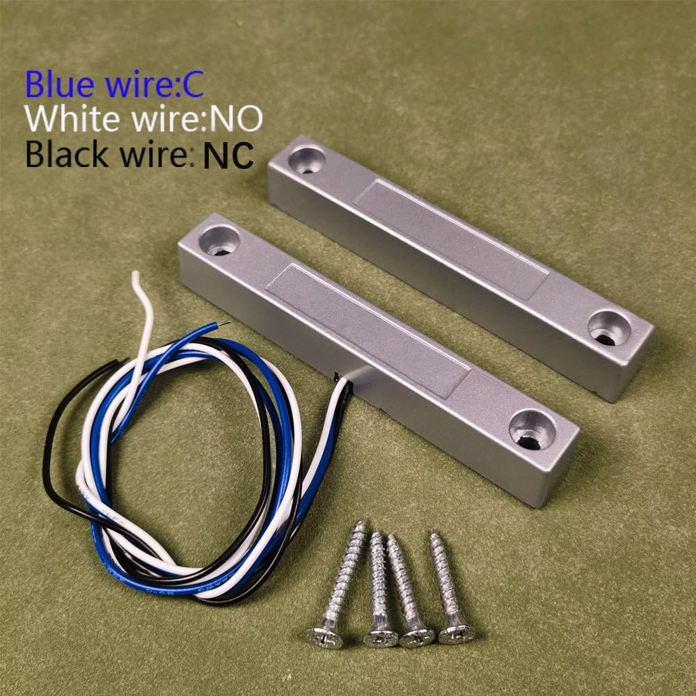 Gebildet Rolling Door Contact Magnetic Reed Switch Alarm With 3 Wires For N.O./N.C. Applications Mc 58