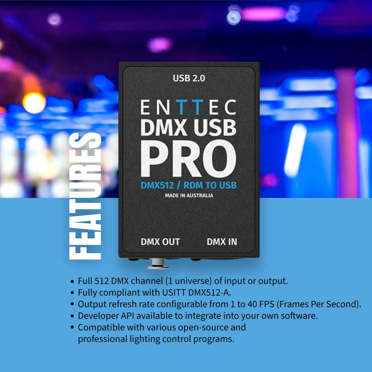 Enttec Dmx Usb Pro 512 Ch Usb Dmx Interface – Electroeshop