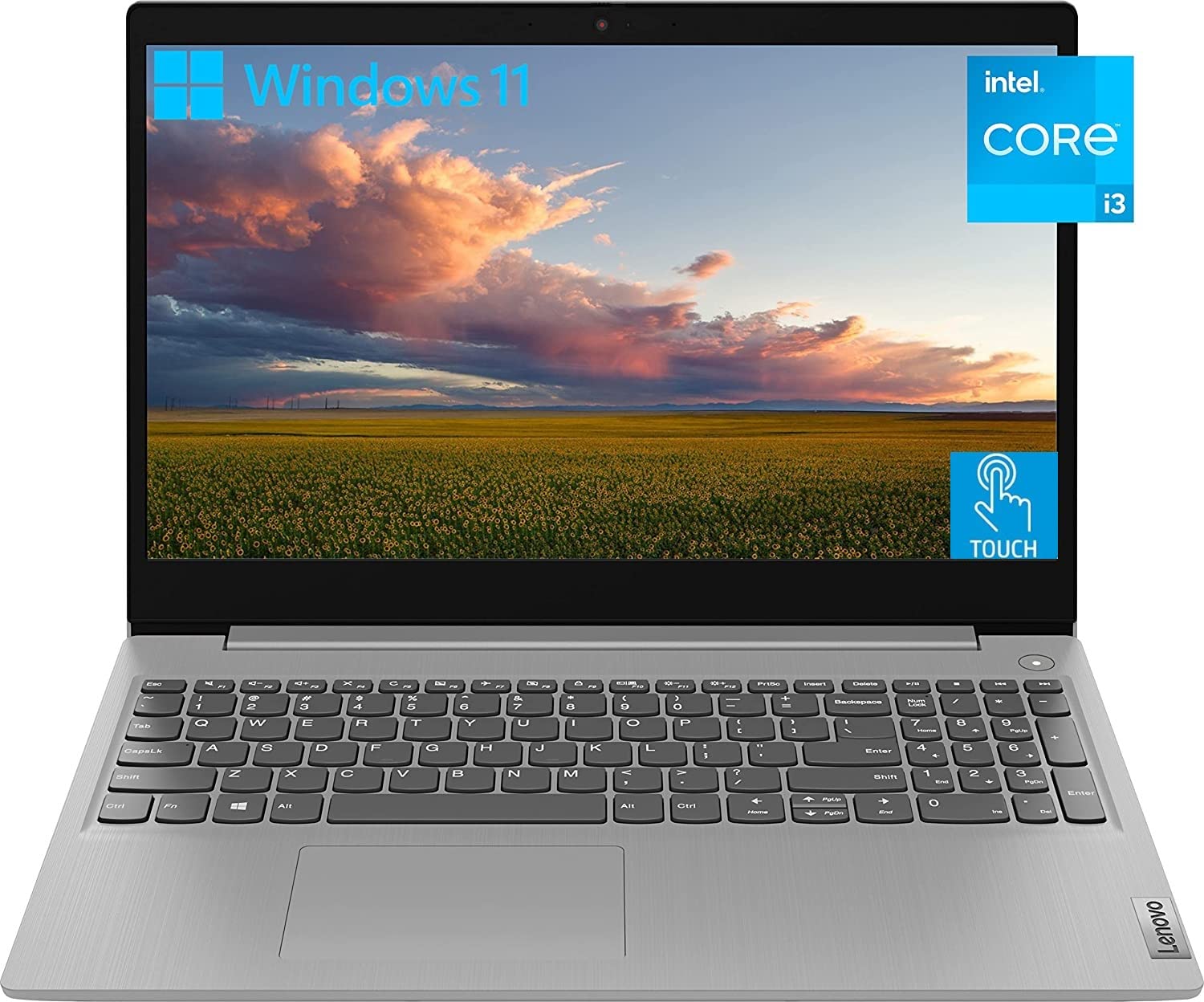 Lenovo IdeaPad 3i 15 HD Touchscreen Laptop, Intel Core i3-1115G4 Processor, 8GB RAM 256GB SSD, Webcam, WiFi, Bluetooth, Windows 