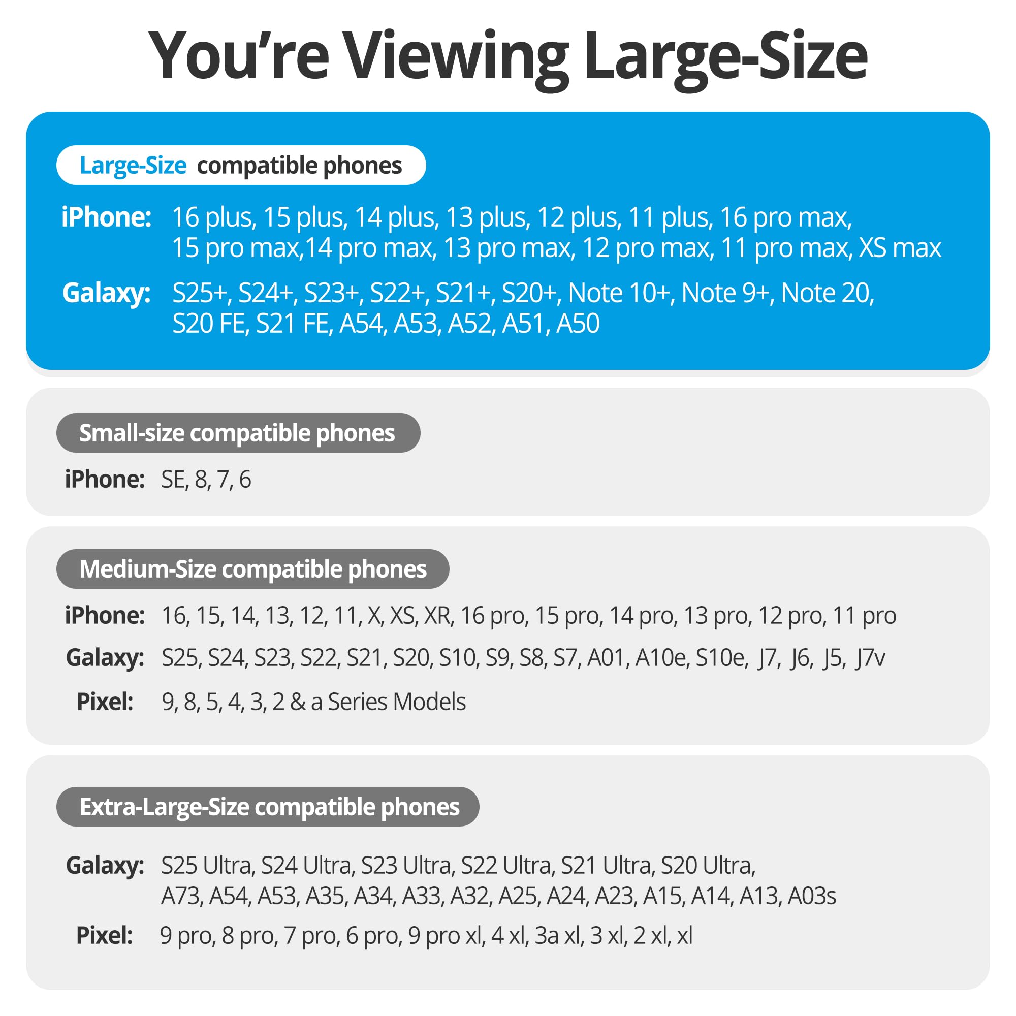 Meilib Holster For Samsung Galaxy S25+ Plus 5G, S24+, S24 Fe, S23+, S23 Fe, S22+, S21+, S20+, A54 A35 A25 Cell Phone Belt Holder