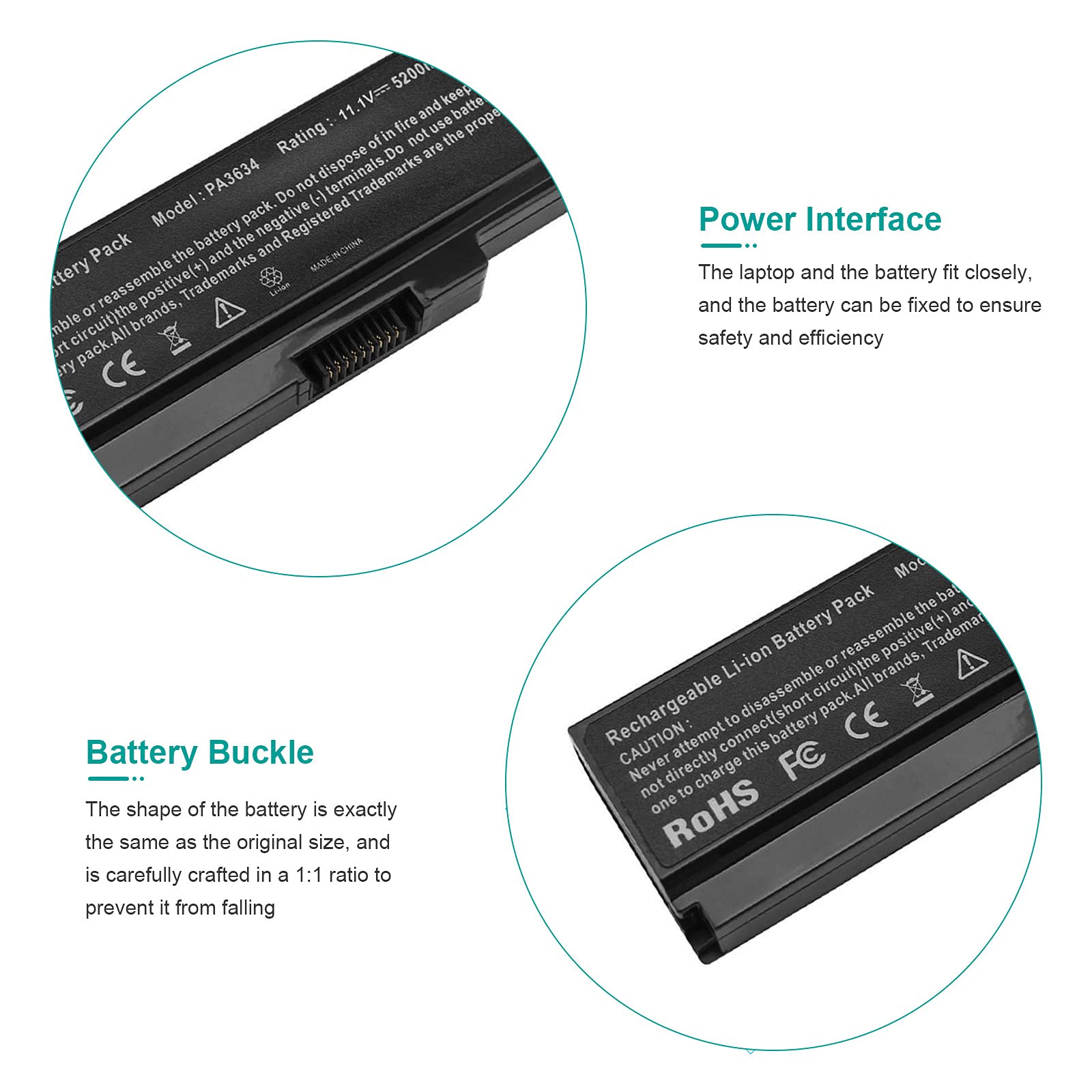 Pa3634U 1Bas Laptop Battery For Toshiba Satellite A665 C655 L645 L645D L650 L650D L655 L655D L670 L675 M300 M301 M305 M505 U405,