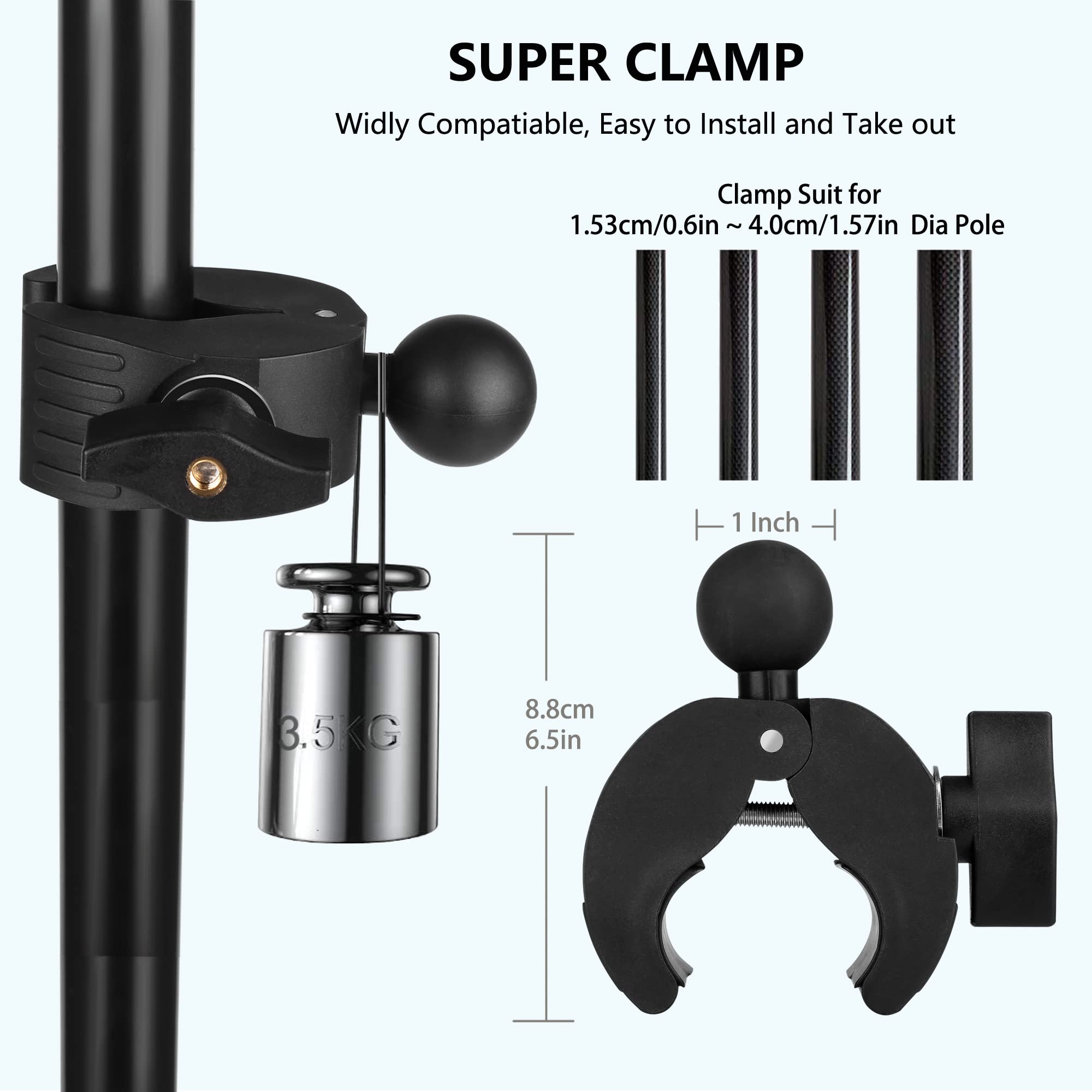 Music Boom Microphone Mic Stand Phone Holder Mount With Long Arm And Super Clamp 360    Rotation For Phone 14 13 12 11 Max Pro S