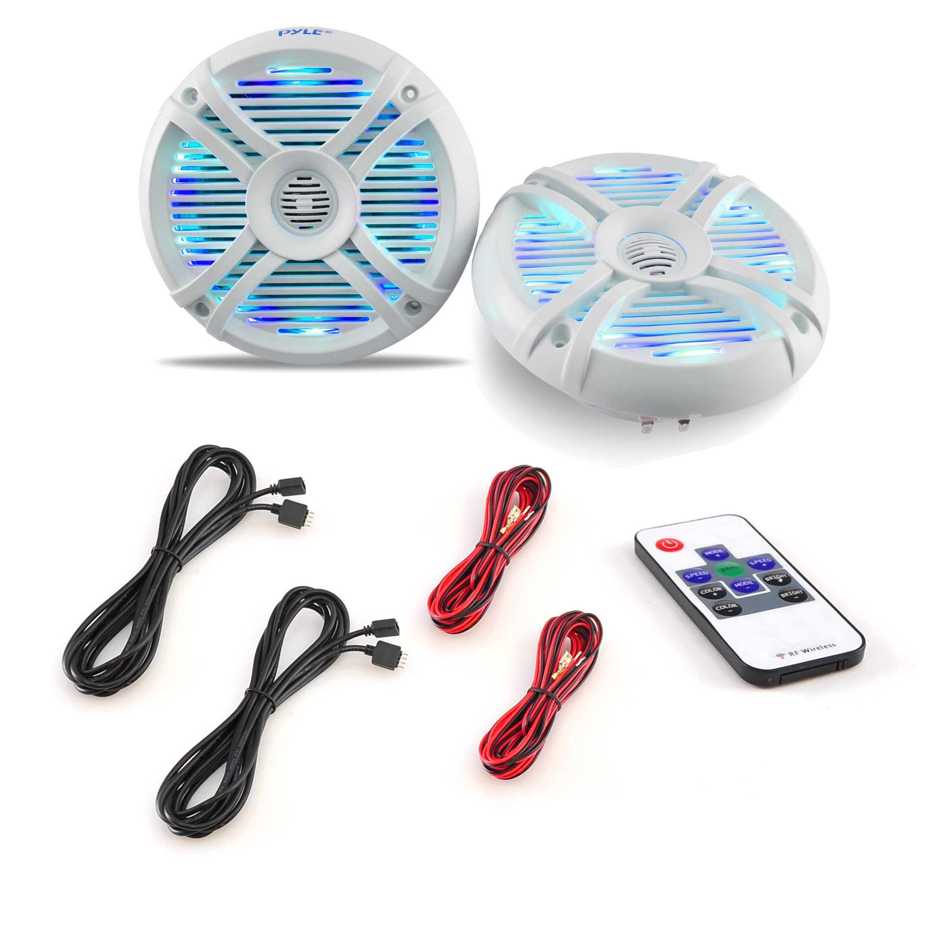 Pyle 6.5    Dual Waterproof Marine Speakers - 250W Outdoor Car/Boat Radio Stereo Speakers Waterproof/Weather Proof Marine Stereo