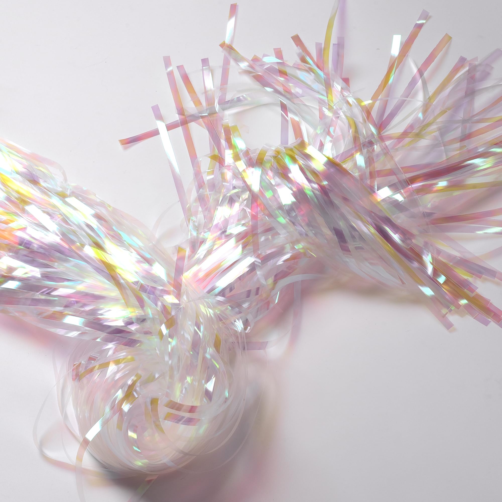 Braveshine Party Decorations Iridescent Foil Fringe Backdrops   2 Pack 3.2 X 6.5 Ft Metallic Tinsel Photo Booth Pros Streamer Cu