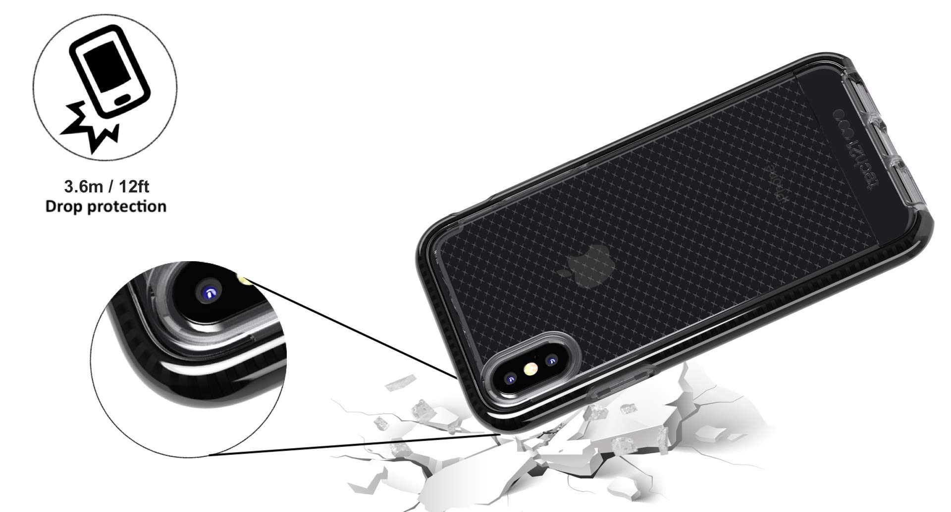 Tech21   Evo Check Case For Apple Iphone Xs   Smokey/Black