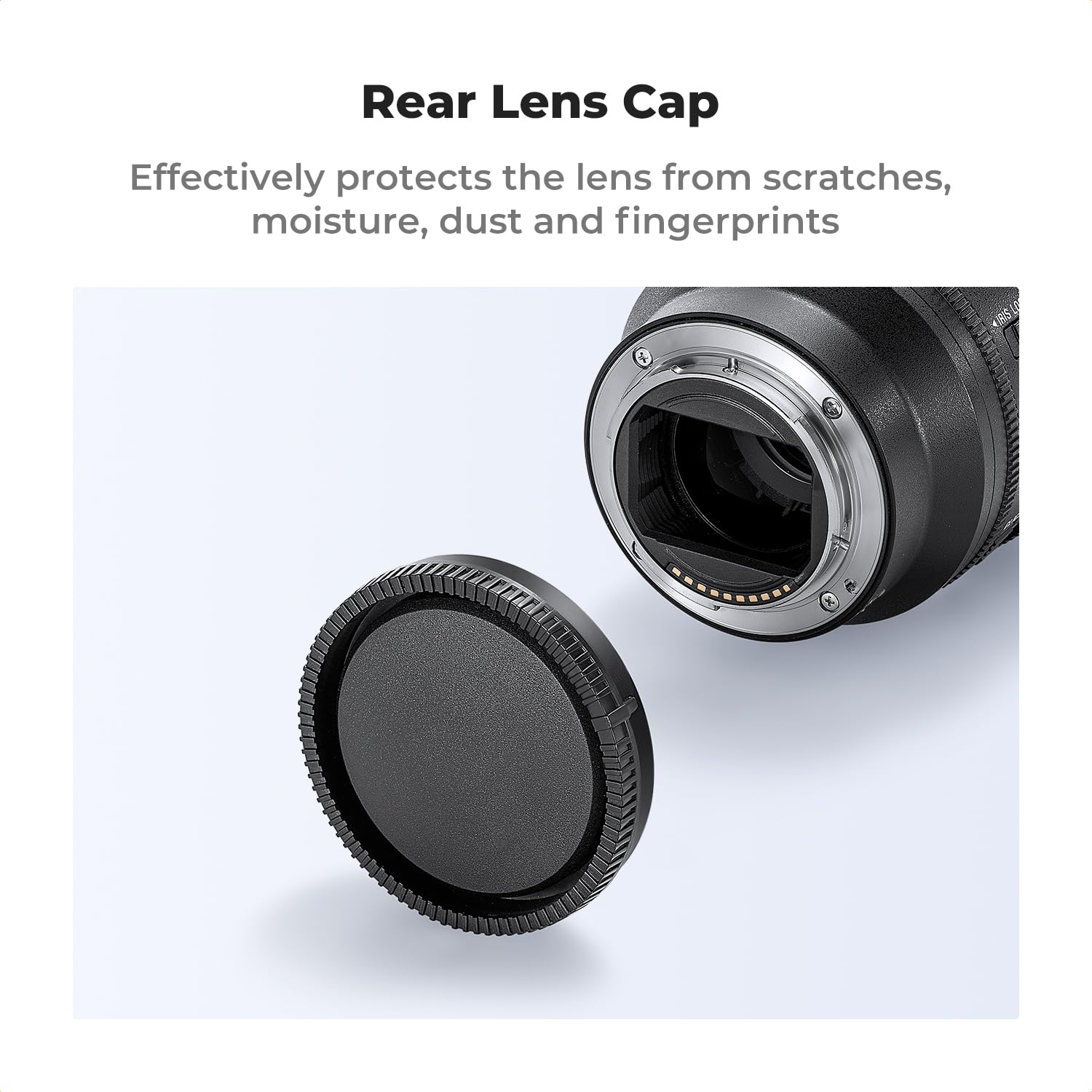 K&F Concept E Mount Body Cap & Rear Lens Cover For Sony Nex E Mount A6700 A6600 A6500 A6400 A6300 A6100 A6000 A5100 A5000 A7C A7