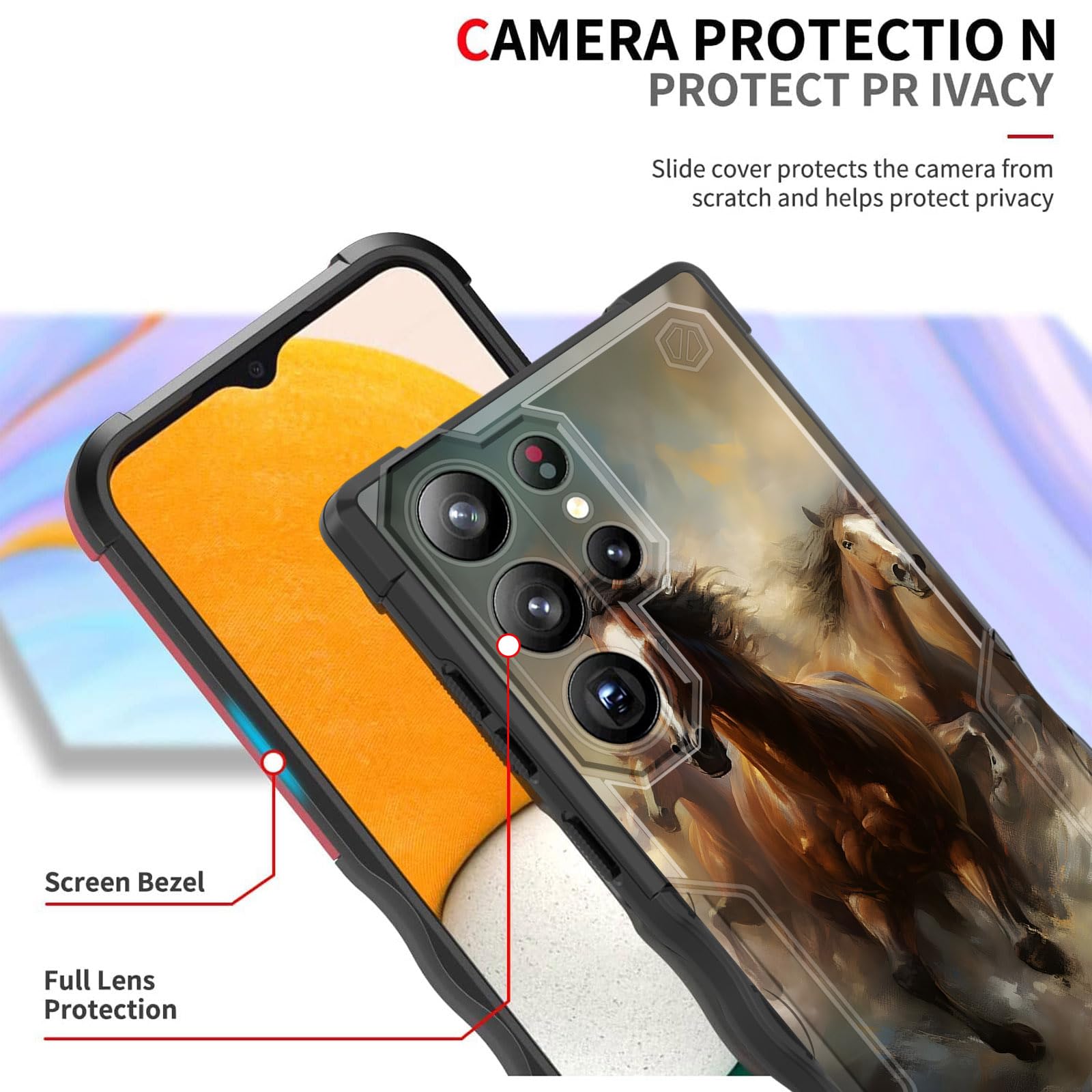 Efgwsder For Galaxy S25 Ultra Case,[Dual Layer][10 Ft Military Grade Drop Protection] Heavy Duty Shockproof Case For Samsung Gal