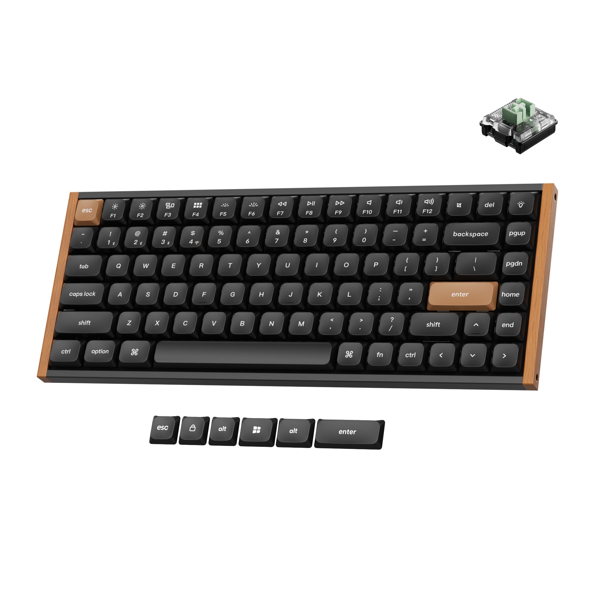 Keychron K3 HE Magnetic LowProfile Custom Keyboard Aluminum & Wood Frame