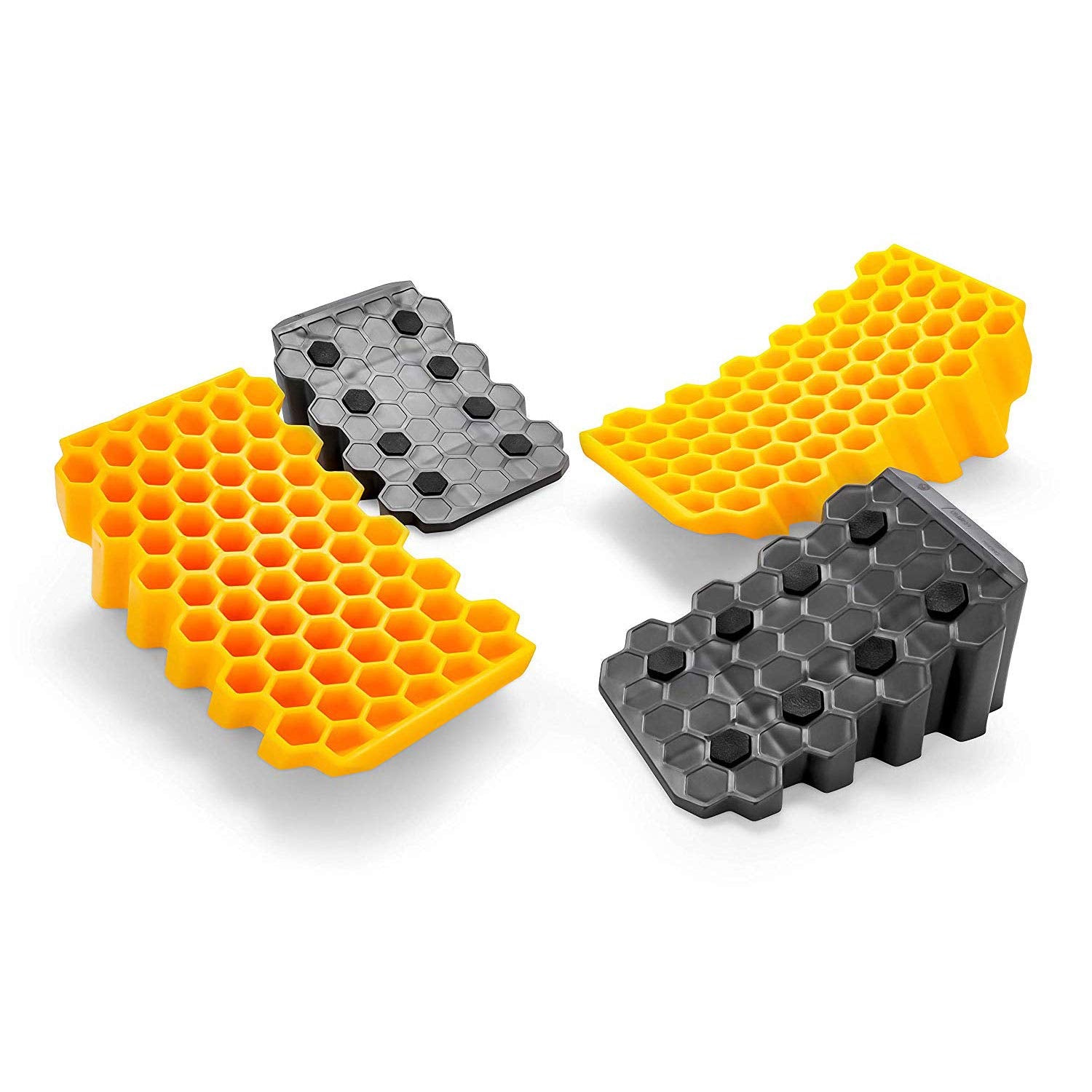 Camco Rv Curved Leveler With Chock - 2 Pack - Easy Drive-On Leveler Adds Up To 4'' In Height (44425),WBAUVB0751TG8MH