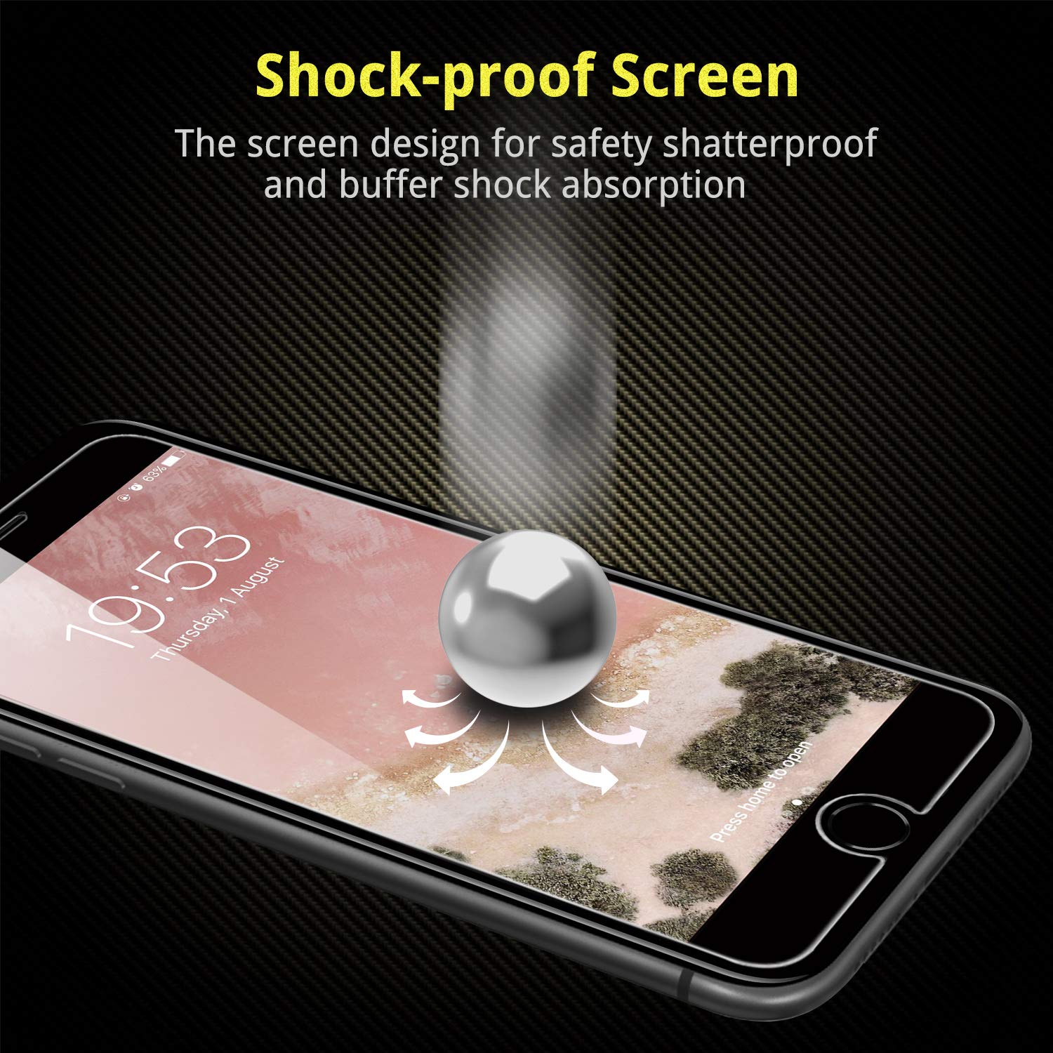 Unbreakcable Shatterproof Tempered Glass Screen Protector For Iphone Se 2022/Se 2020, Iphone 8/7 [2 Pack] [99.99% Hd Clear] [Eas