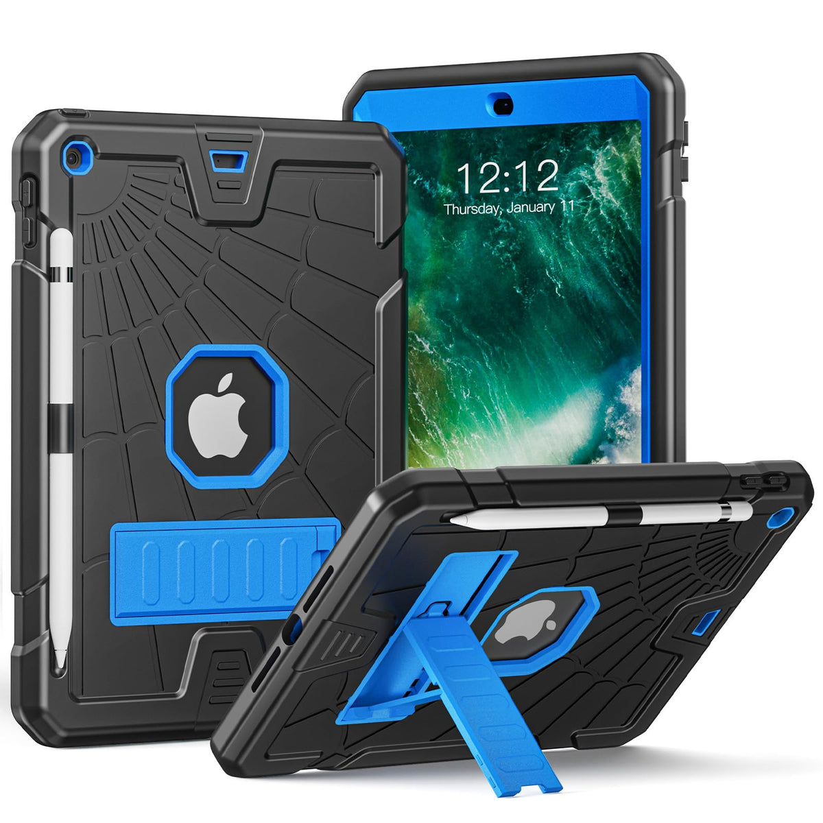 Sibeitu Ipad 5Th Generation Case For Kids | Ipad 6Th Generation Cases With Stand | Ipad 9.7 Case W/Pencil Holder 2018/2017 | Sli