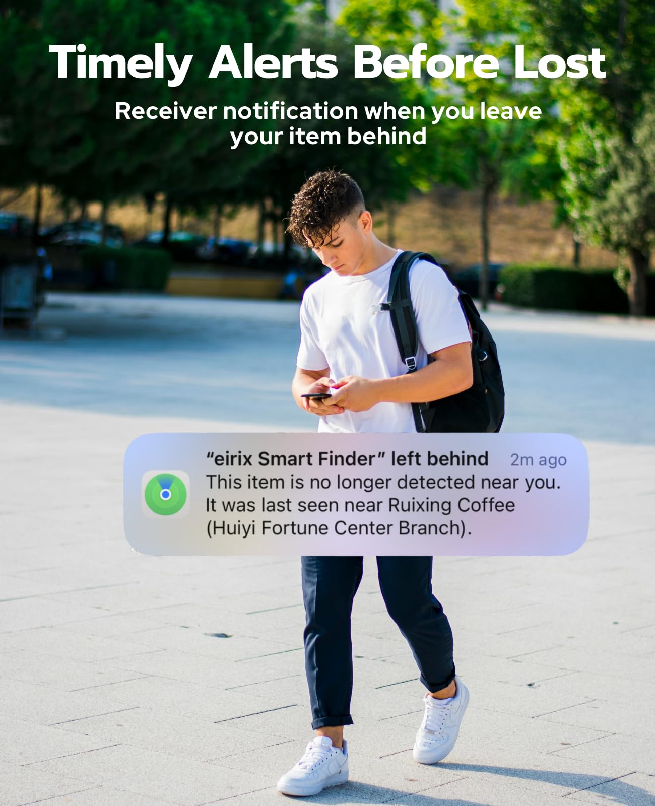 Eirix Wallet Tracker Card, Slim Finder Works With Find My (Ios Only), Rechargeable Reusable Wallet Tracker And Item Locator For
